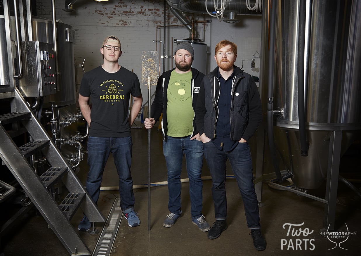 The brewers Brandon, Sean and Chris told us they like like collaboration beers because of all the non-beer related talking they get to do with industry peers. They get to learn about each others interests, background, what they spend their time on outside of the industry. It builds lasting friendships. 