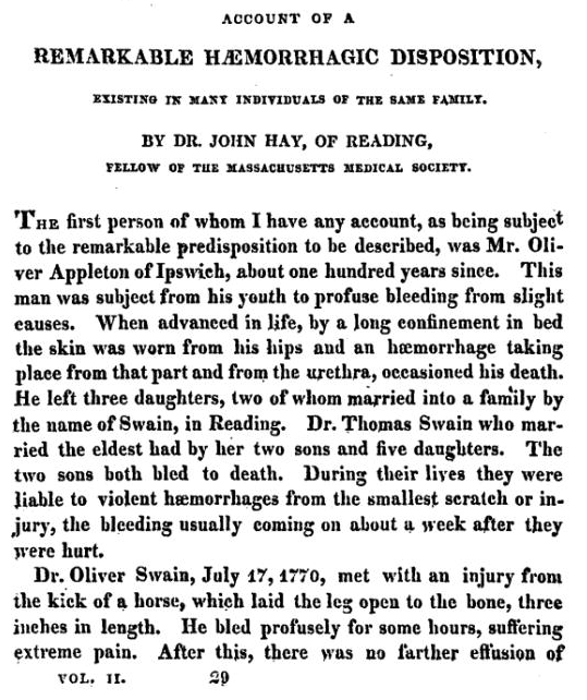 NEJM report of hemophilia 1813.png