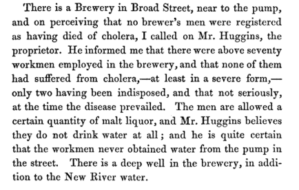 John Snow. On the Mode of Communication of Cholera . London, John Churchill 1855. p42.