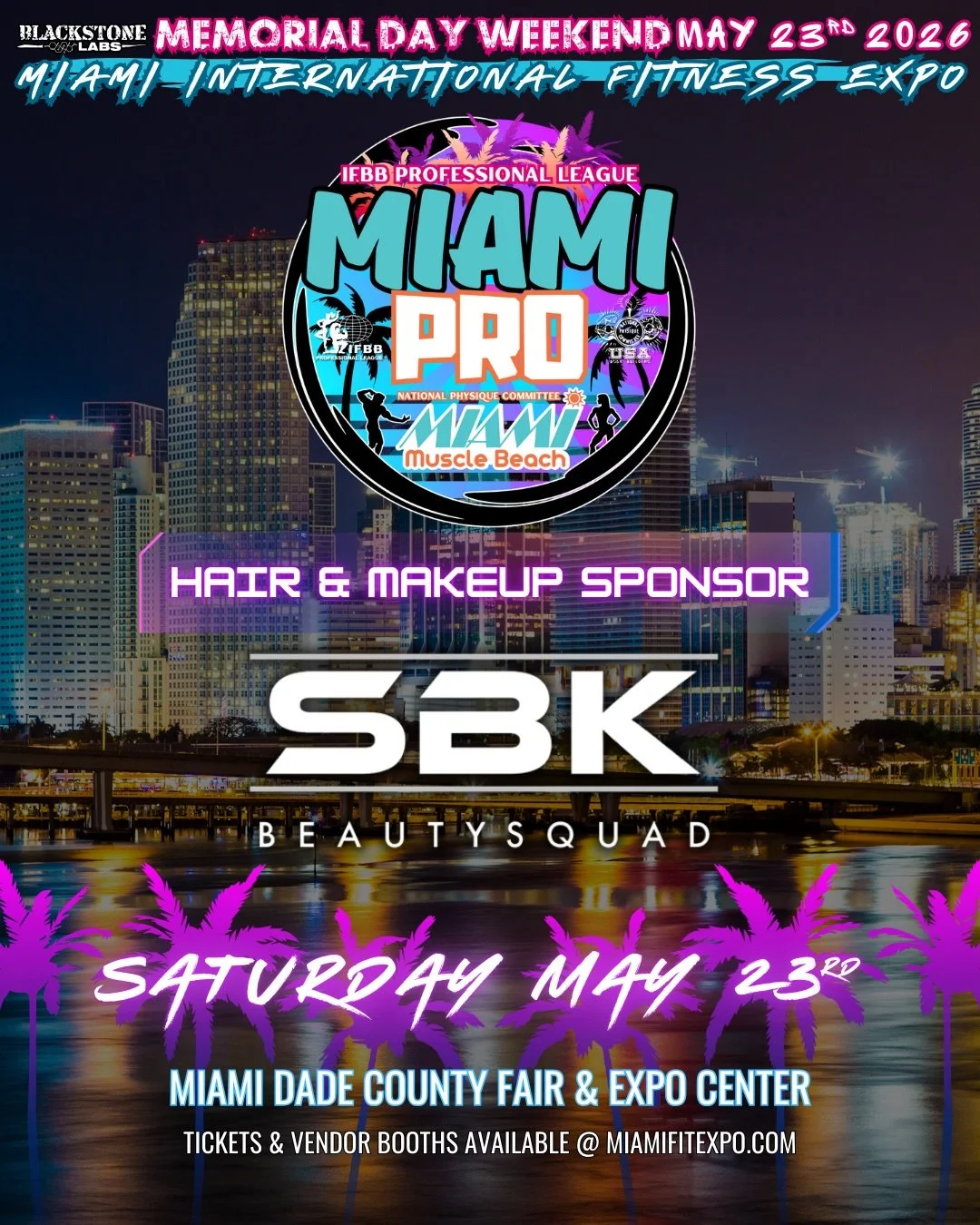 We&rsquo;re excited to welcome back&nbsp;@stylesbyk_beauty&nbsp;as the Official Hair &amp; Makeup Sponsor of the 2026 Miami Pro &amp; NPC Miami Muscle Beach! 🎉

Led by Beauty Expert&nbsp;@karenne_styles, the&nbsp;#SBKBeautySquad&nbsp;knows exactly h