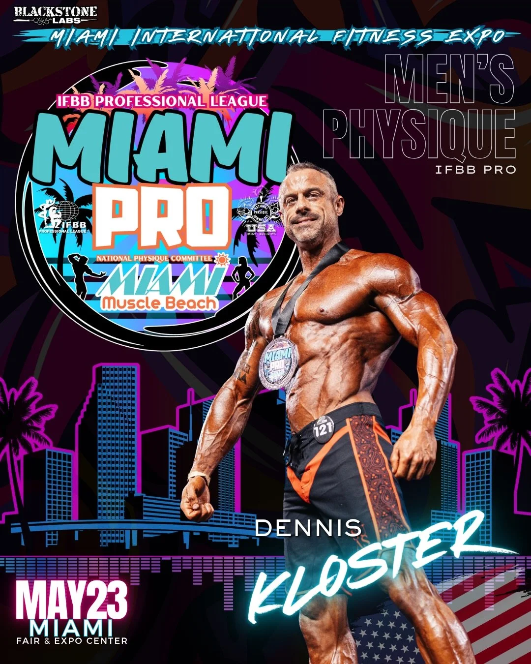The Pros are getting ready to battle in&nbsp;Miami on their&nbsp;#RoadToOlympia! 🎉☀️🌴🌊 

We proudly welcome&nbsp;@ifbb_pro_league&nbsp;
Men&rsquo;s Physique Pro @ifbb_pro_dennis_kloster 🇺🇸 to the 2026 Miami Pro! ⭕️💪🏽

Built through discipline.