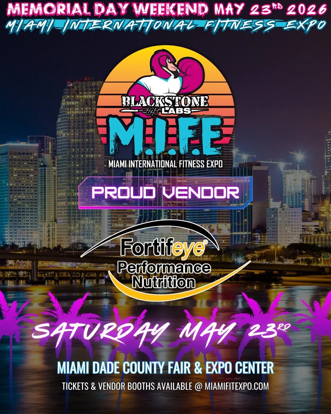 We&rsquo;re thrilled to welcome&nbsp;@fortifeyevitamins to the Miami International Fitness Expo! 🎉

Founded by board certified Optometric Physician &amp; Nutrition Specialist @drmichaellange_, #Fortifeye is built on one mission: Right Ingredients. R
