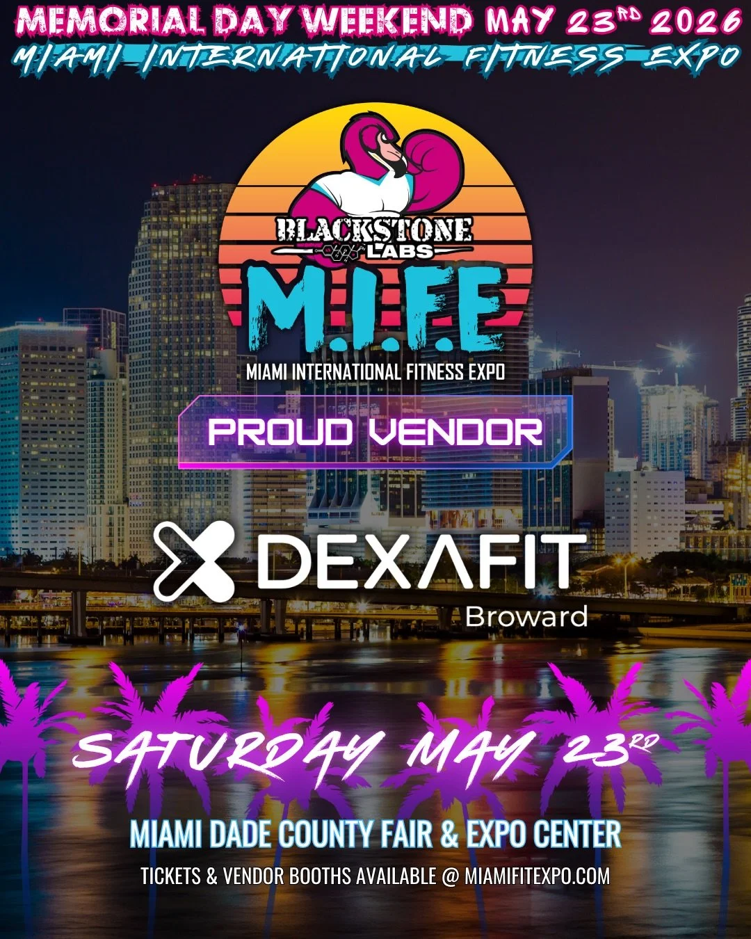 We&rsquo;re proud to welcome @dexafit_broward to the Miami International Fitness Expo! 🎉

Located in Coral Springs, DexaFit is the Gold Standard of Body Composition Analysis! They deliver elite-level insight into your body with advanced testing desi