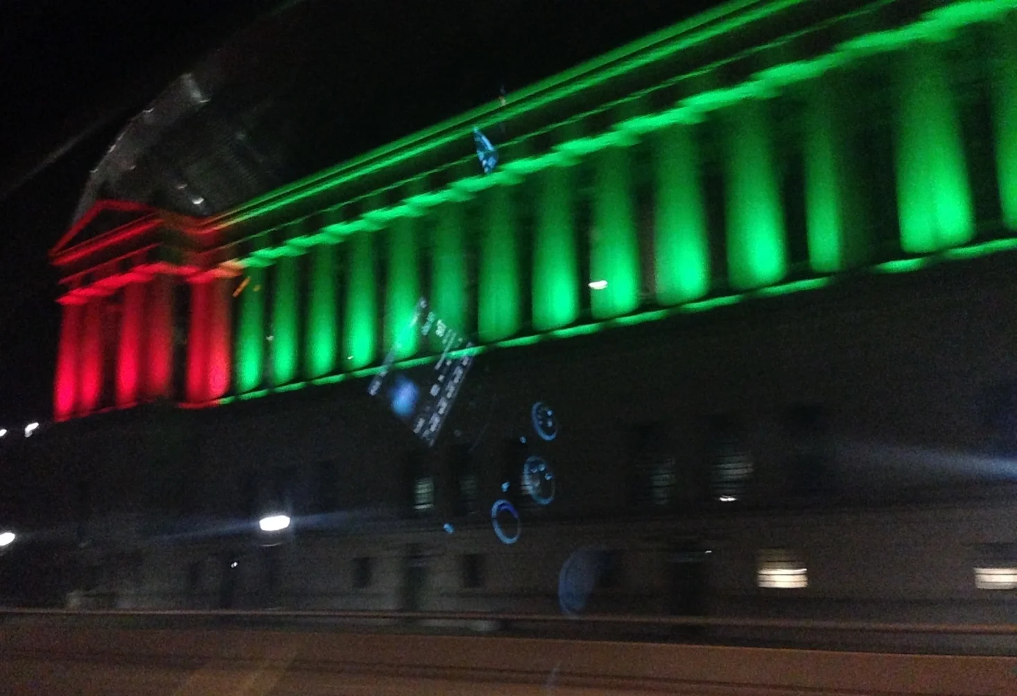 Passing Soldier Field on the way home from our KY Christmas visit.