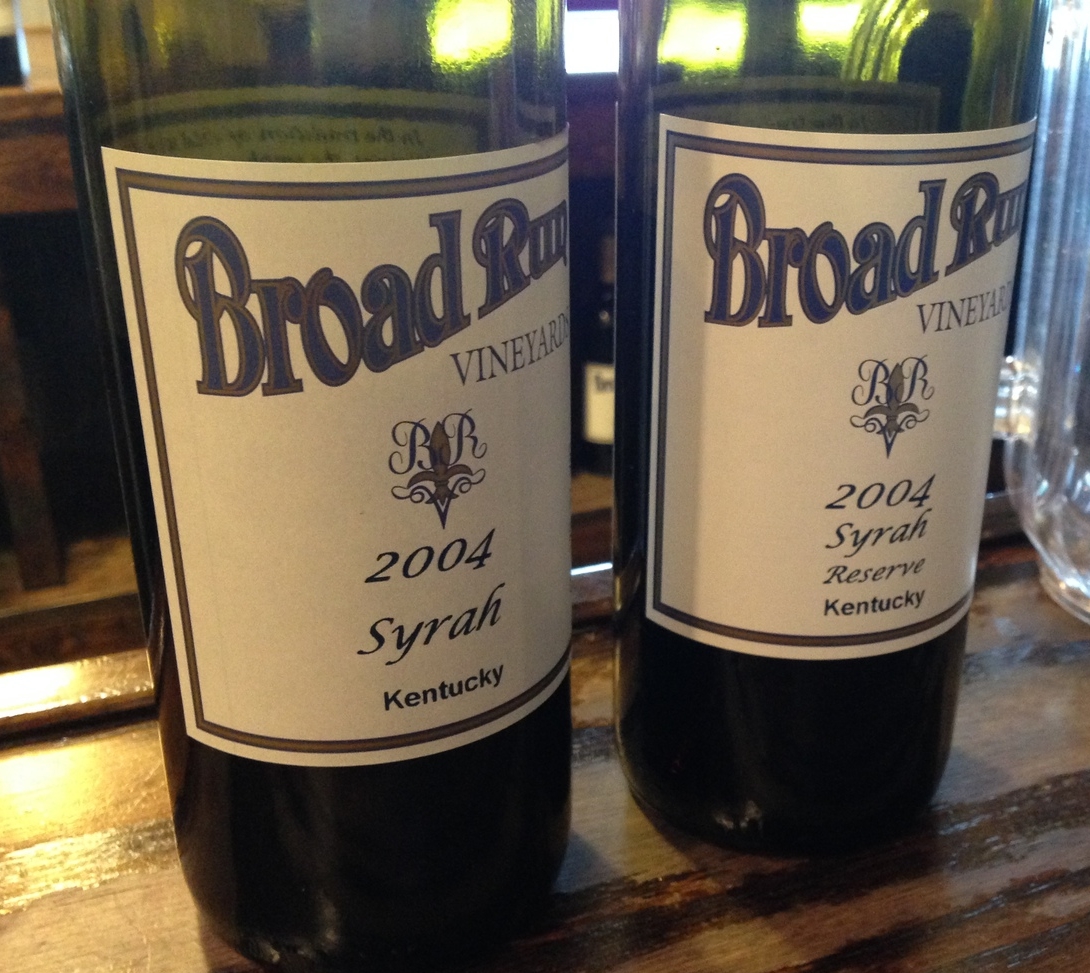 Side by side Syrah tasting.