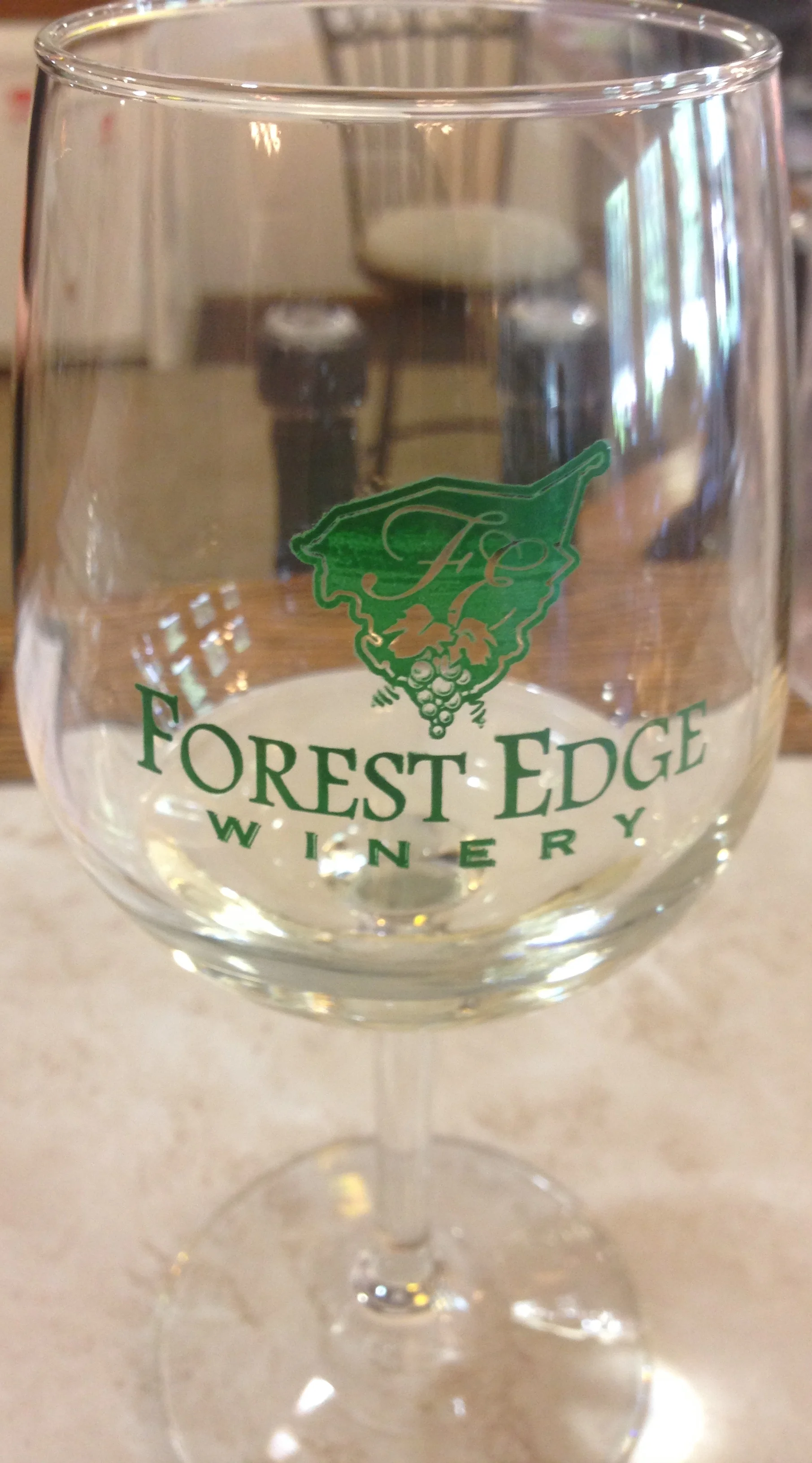 A picture of the glass that you don't get to keep.