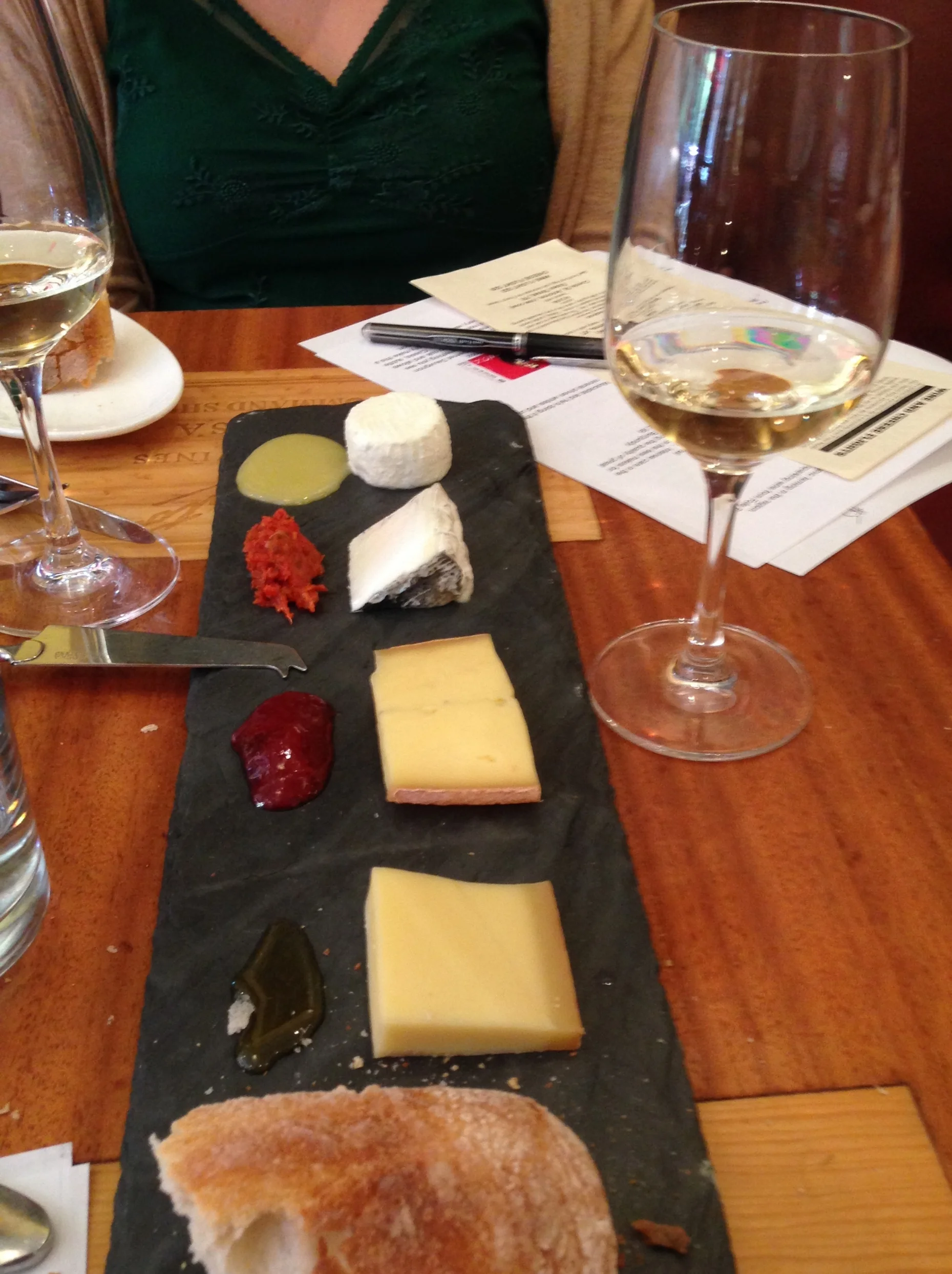 The cheese line up. 