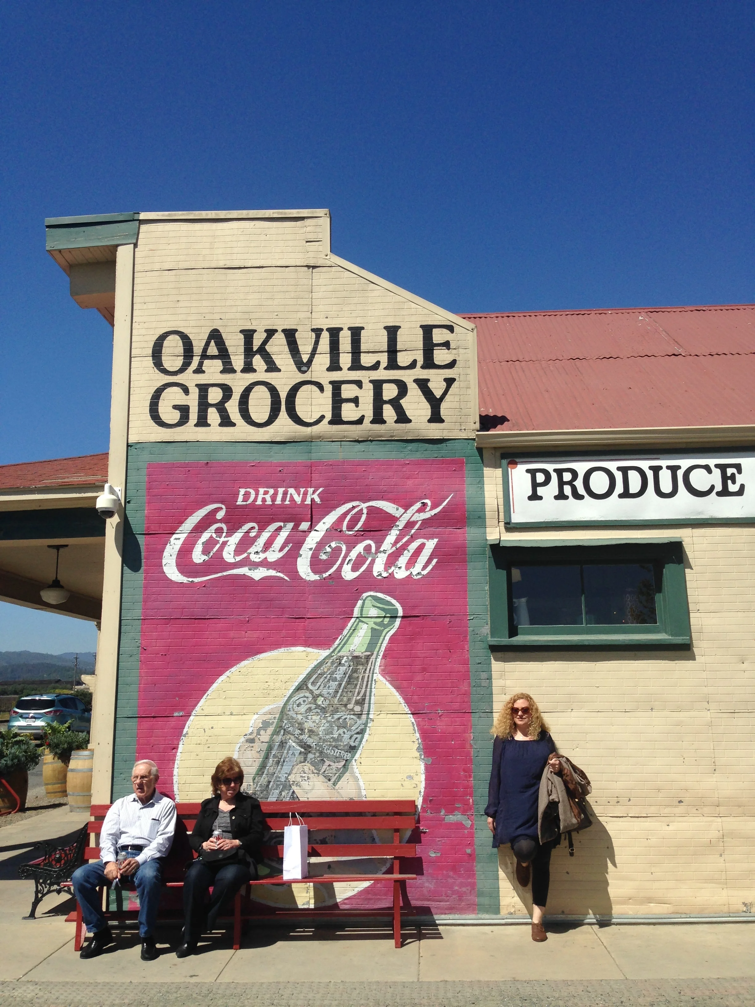 Some total strangers and I at the oldest continually operating Grocery store in California. 