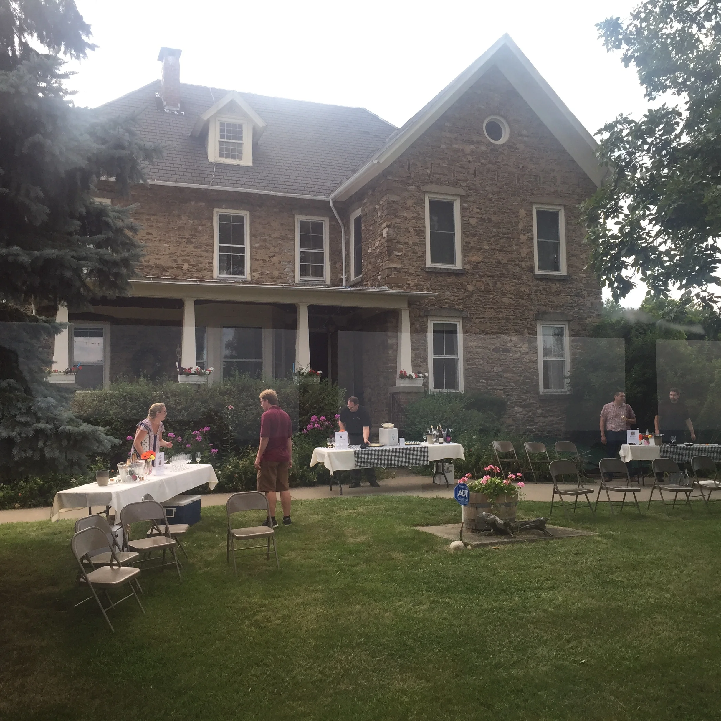 The front of Chateau Frank, Meaghan Frank, bottom left photo by Gabriel Manzo