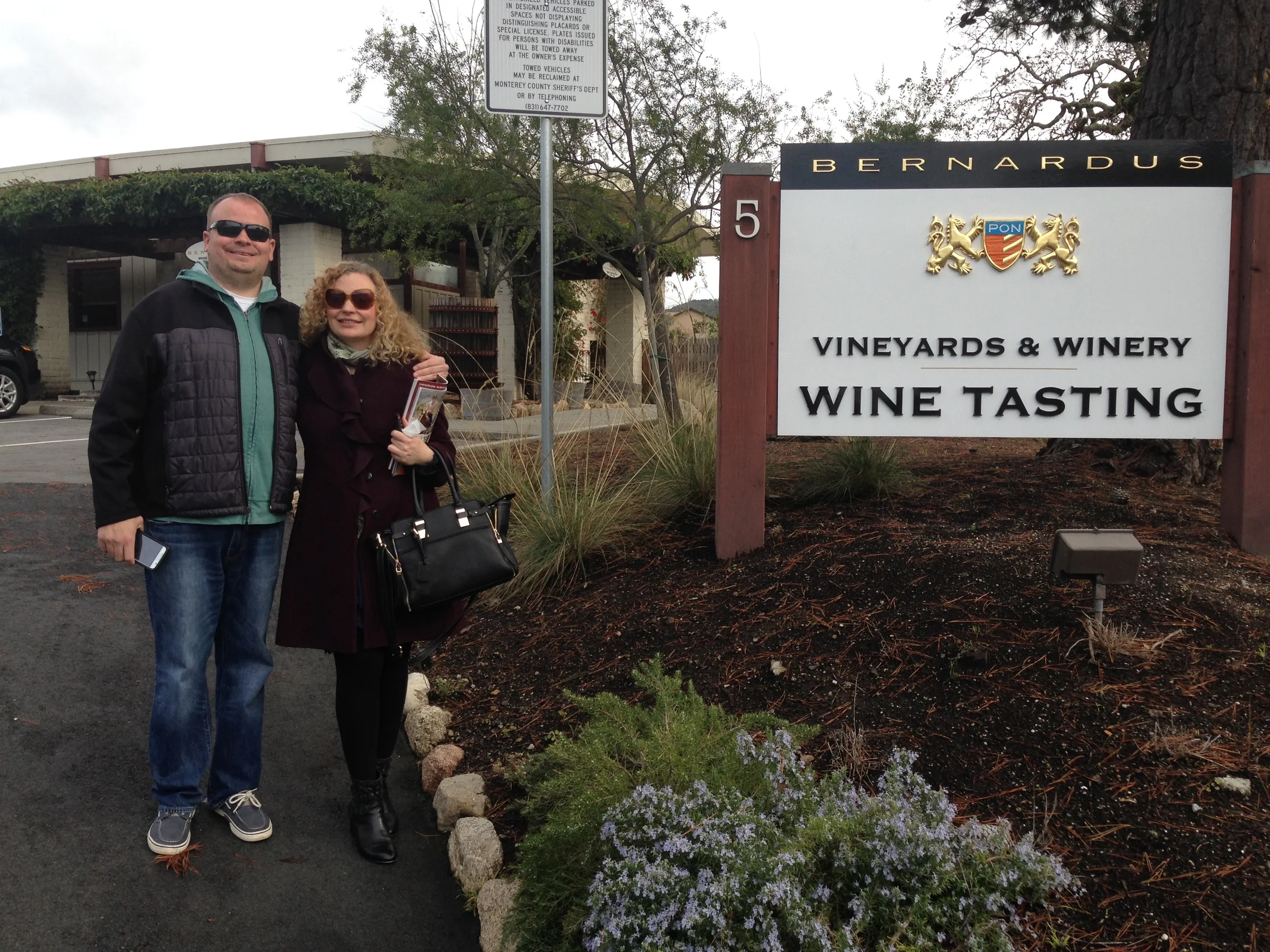 Wine tasting with my brother Wes, at Bernardus in The Carmel Valley. Photo by Gabriel Manzo. 