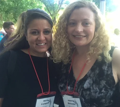 Maria Frangieh and I at the Wine Bloggers Conference in Lodi, CA, August 2016. Photo by Gabriel Manzo.