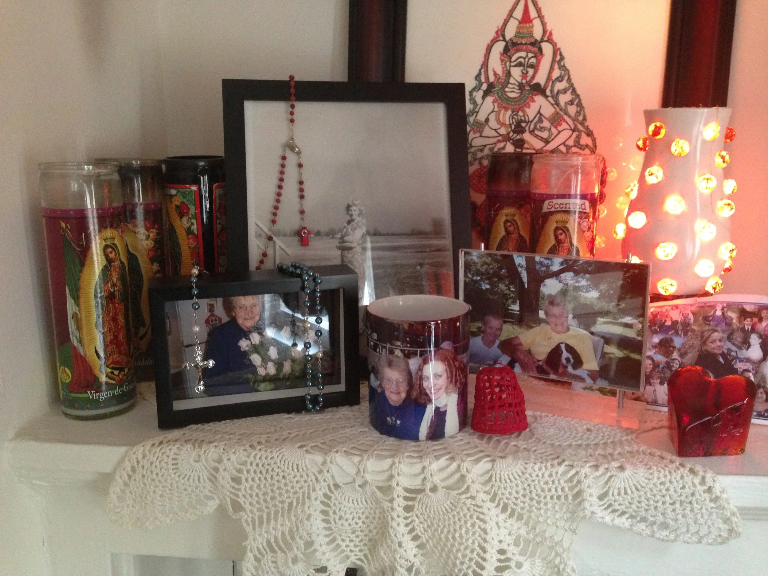 An altar I kept in my home when I lived in Chicago, 2013.