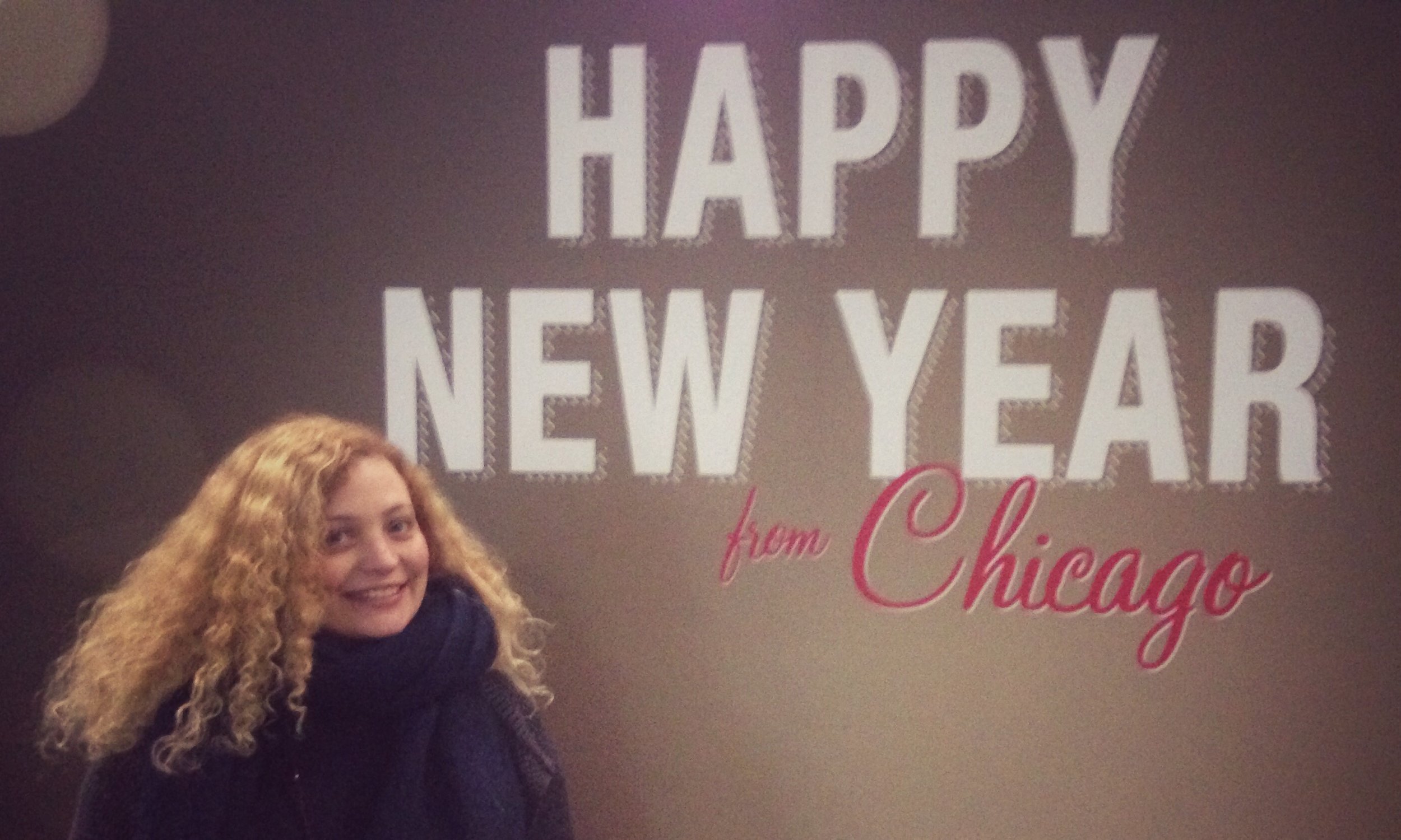 Taken at O'Hare on NYE, on our way back to California.