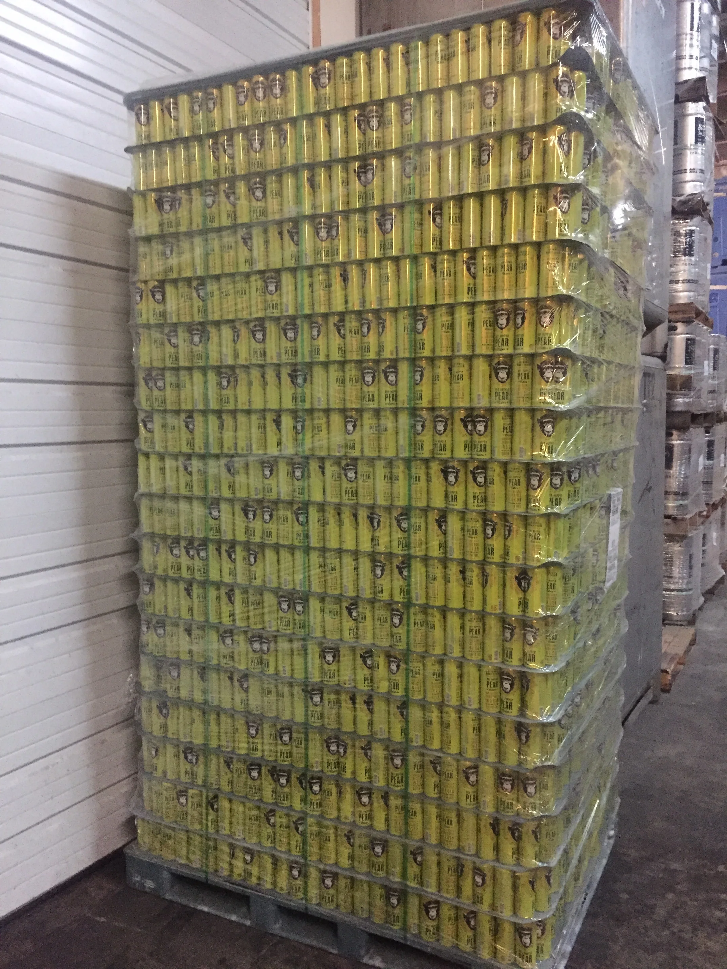 A buttload of dry-hopped pear cider. 