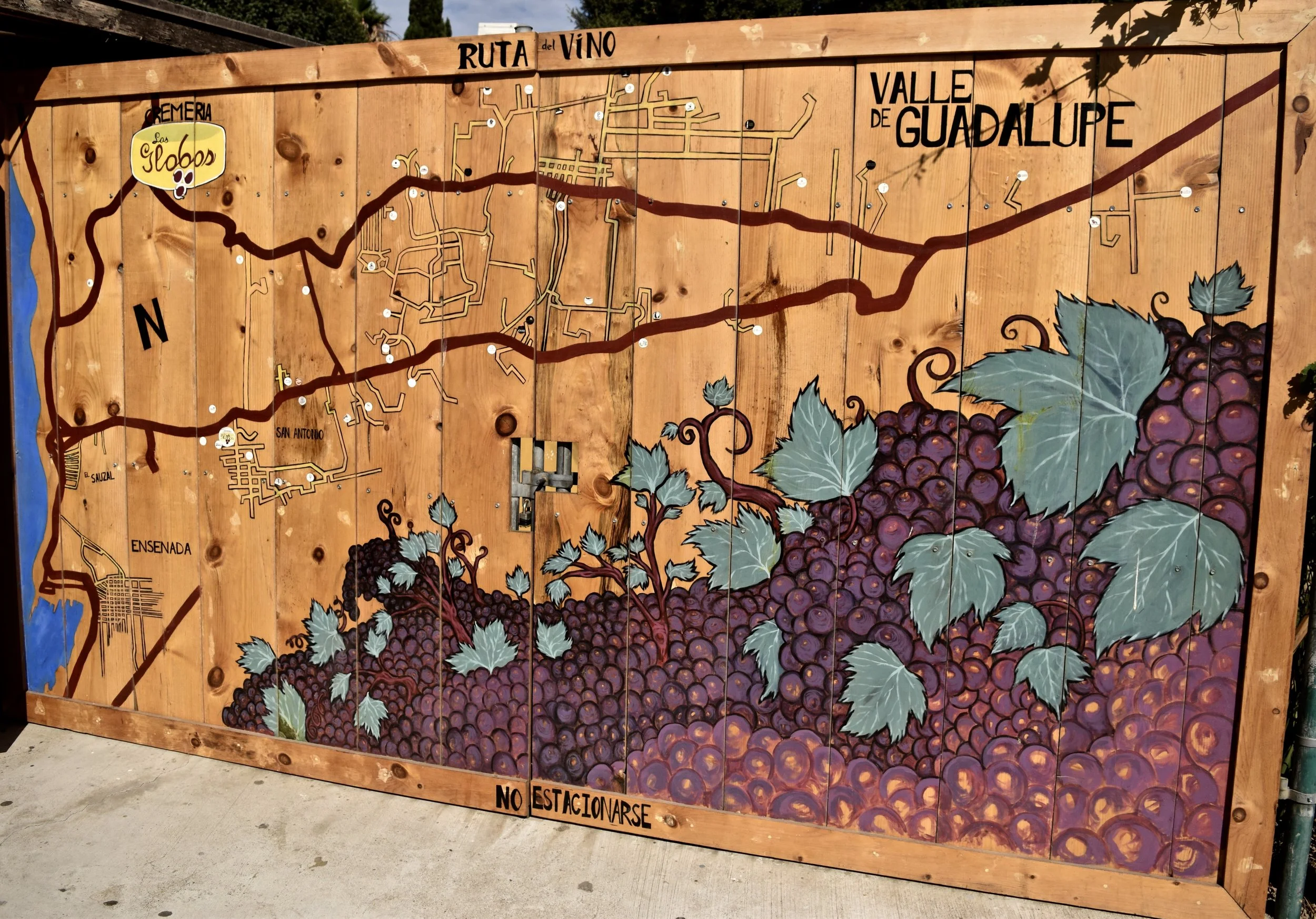 Map of El Ruta del Vino. Photo by Gabriel Manzo. 