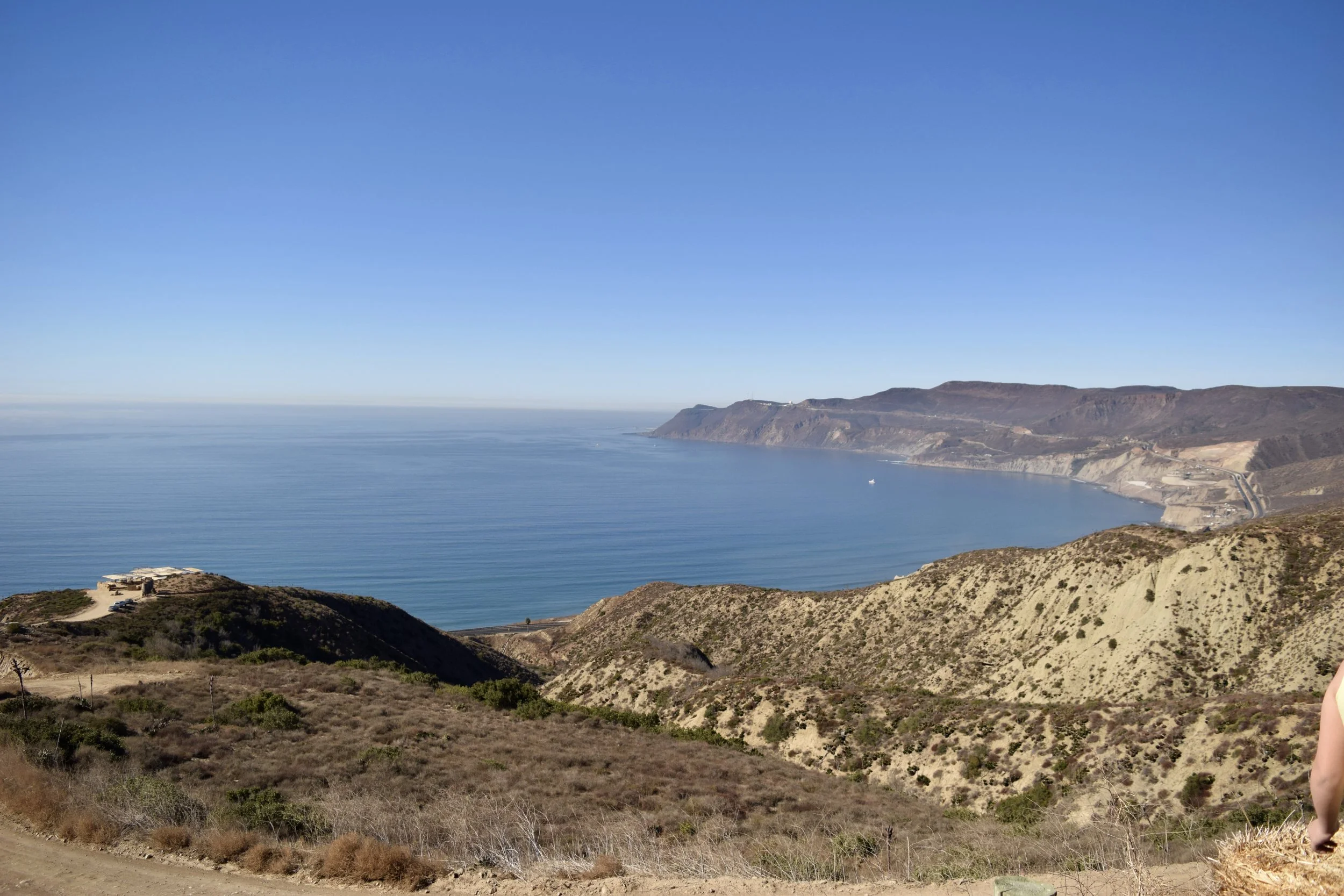 The scenic coast highway near Ensenada, Mexico.