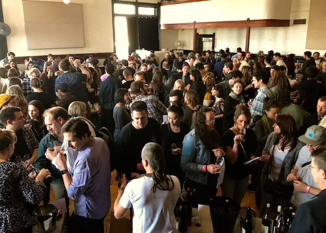 Wall to wall winos at Brumaire, Oakland, CA, March 2018