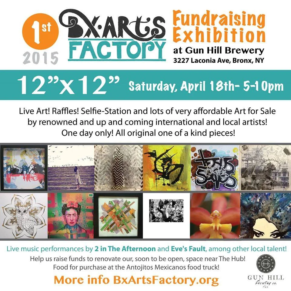  12” x 12”  1st BxArts Factory’s Fundraising Exhibition 