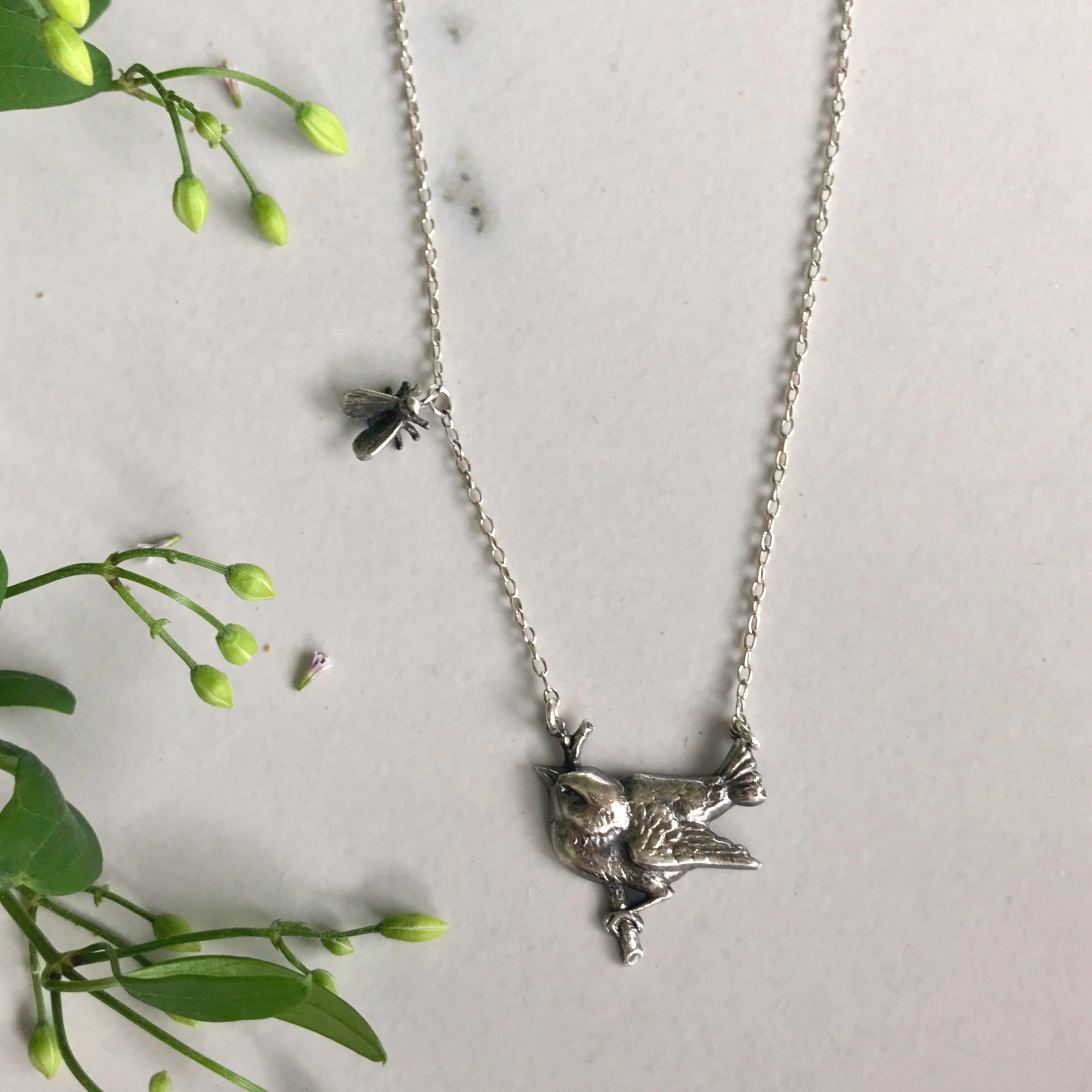 Flycatcher Necklace by Beloved Little Lamb