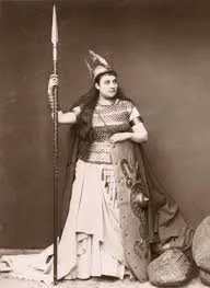 Amalie Materna as the valkyrie Brunnhilde (1876)