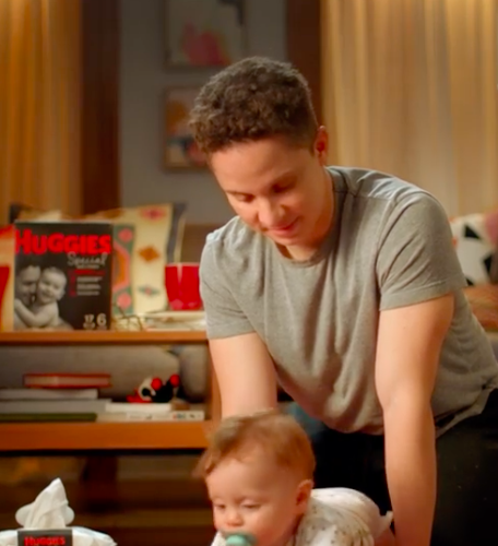 Baby and Dad's First Huggies Commercial