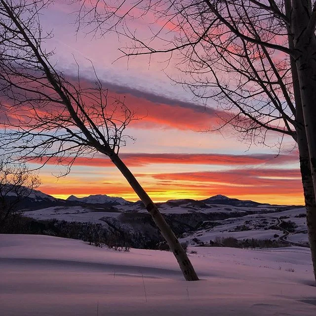 Look, don&rsquo;t read. -
-
-
-
-
#epic #winter #sunset #telluride #colorado #co #discovertelluride #aspens #snow #color #beautiful #colorpop #mountains #hike #explore #outdoors #outside #tapasandmoodscapes #alpenglow