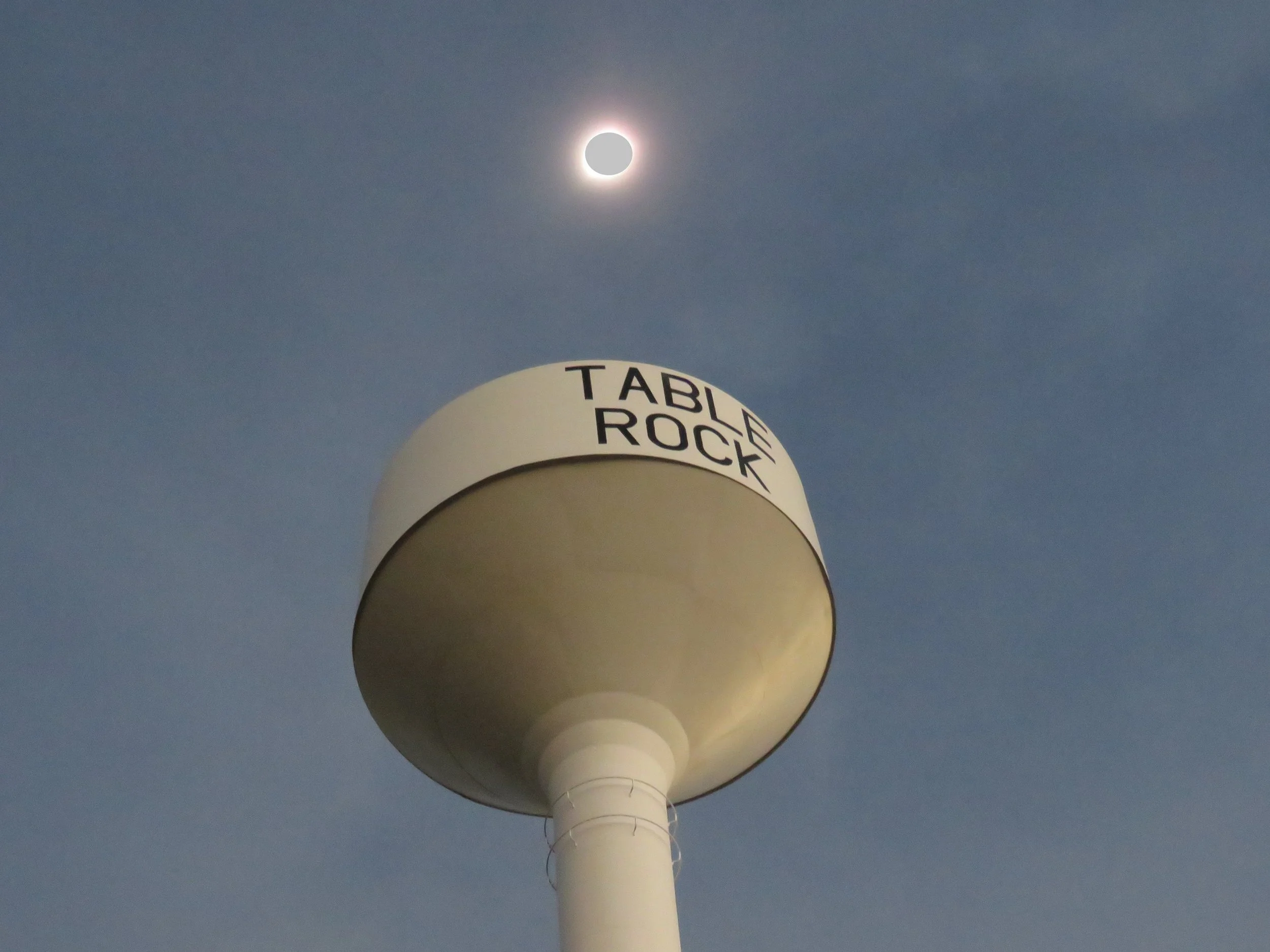 From the line of totality