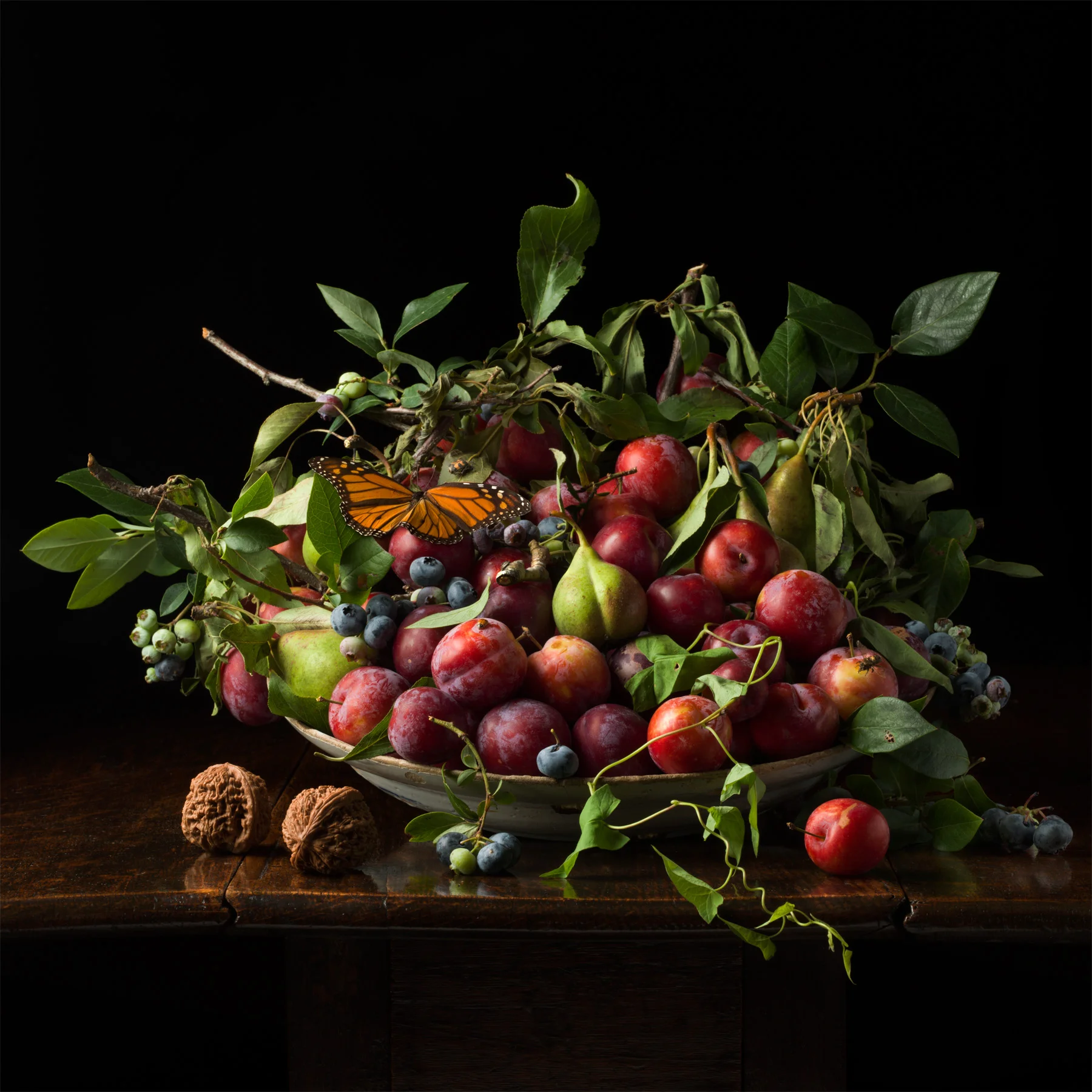 Plums with Chinese Walnuts, After G.G., 2013