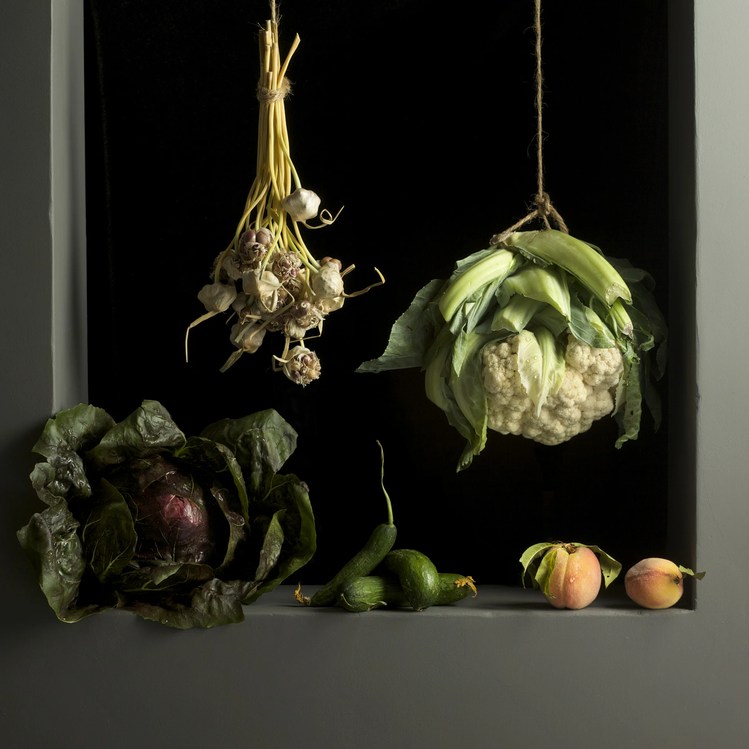 Cauliflower and Peaches, After J.S.C., 2010