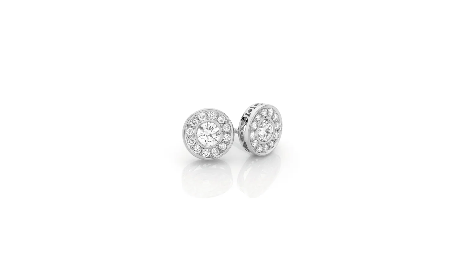 Diamond Halo Studs