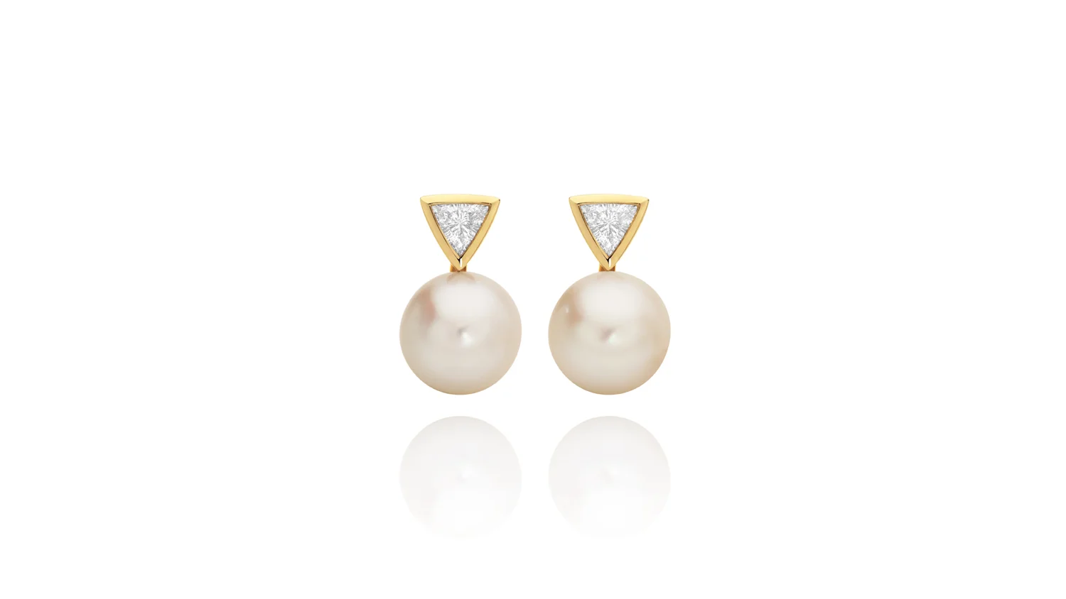 Diamond and Pearl Earrings