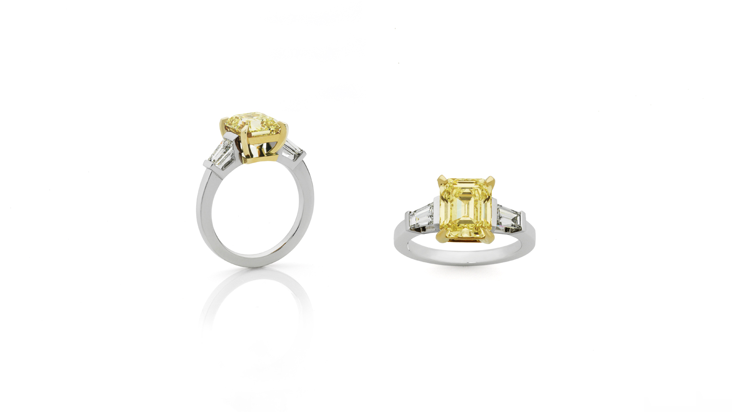 best nail color for yellow diamond ring