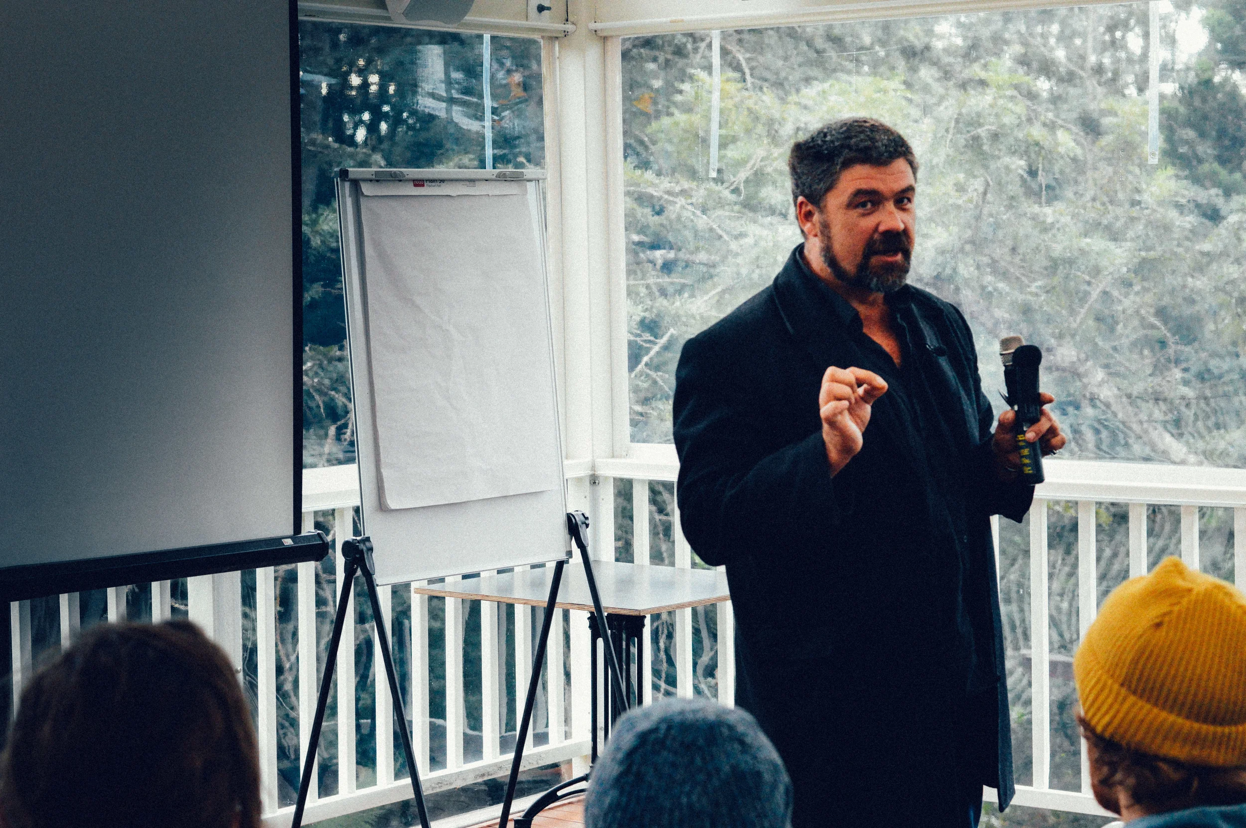 Keynote speaker Richard Web from The Good Fish Project