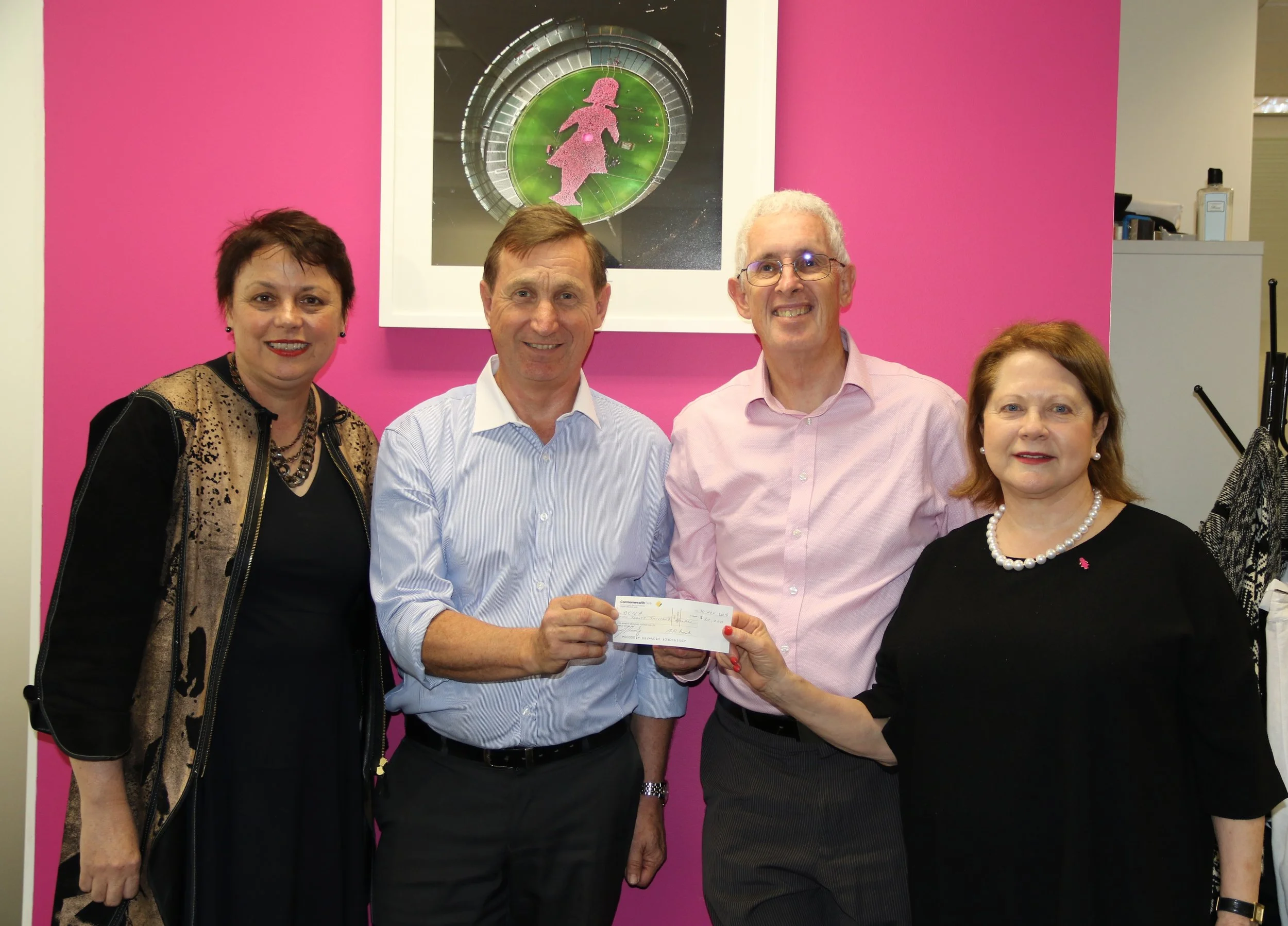 L-R: Kathryn Fagg, John Hurley, Dr Barry Frost & Christine Nolan