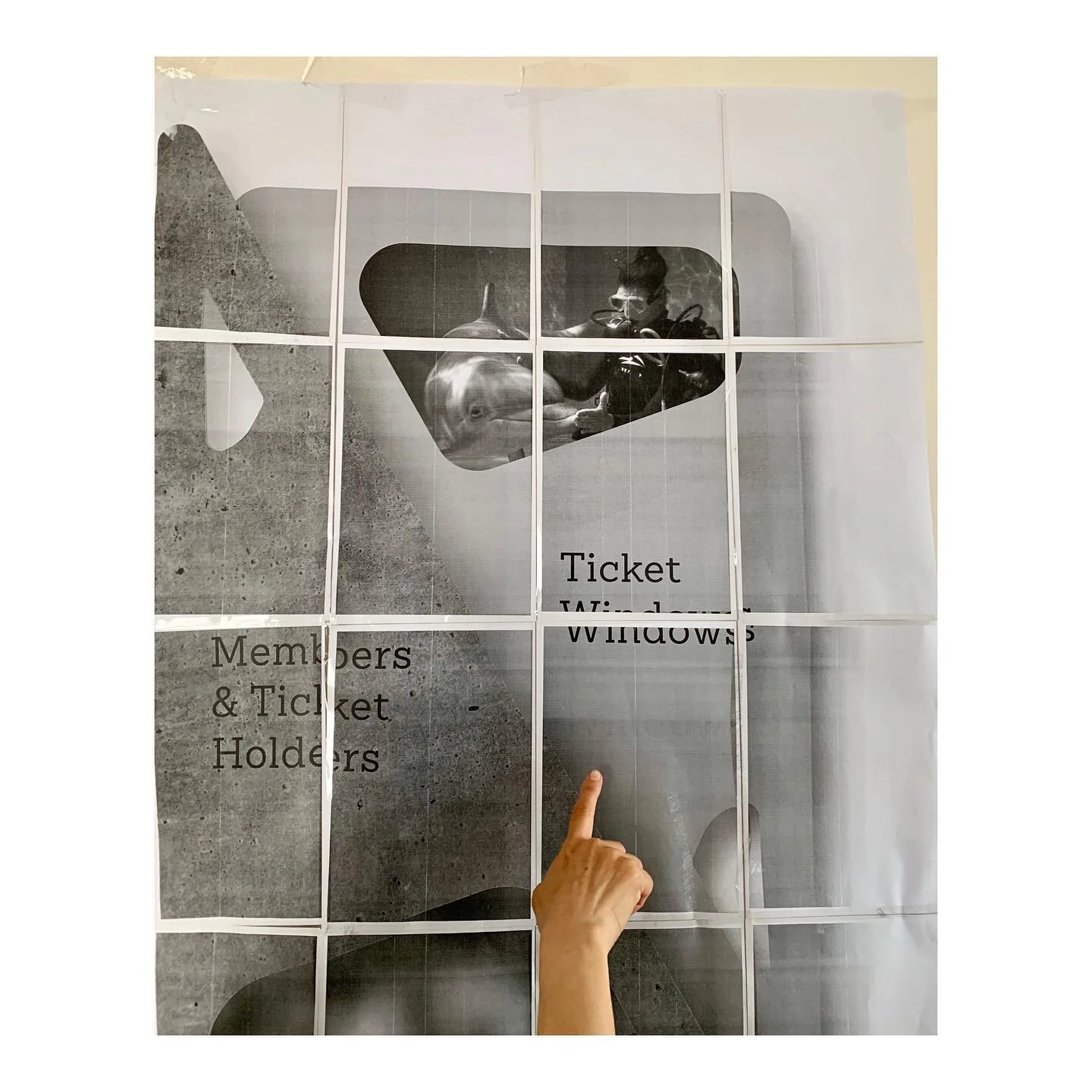 Prototyping from a wayfinding and placemaking project for @nyaquarium @thewcs @fitnyc 
.
.
.
.
.
#design #exhibitiondesign #experiencedesign #signage #fashioninstituteoftechnology #signagedesign #wayfinding #exhibition #experience #interior #interior