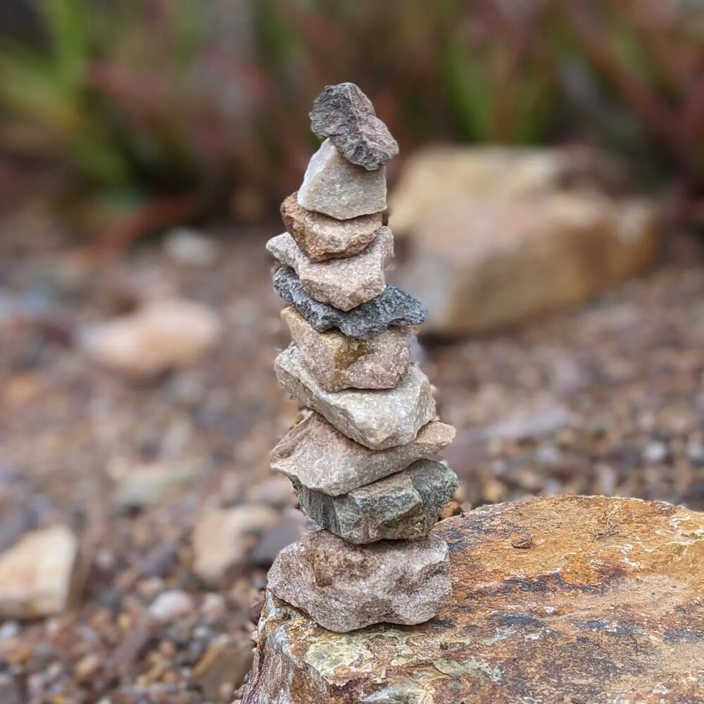 Life is a balancing act, like this towering stack of rocks