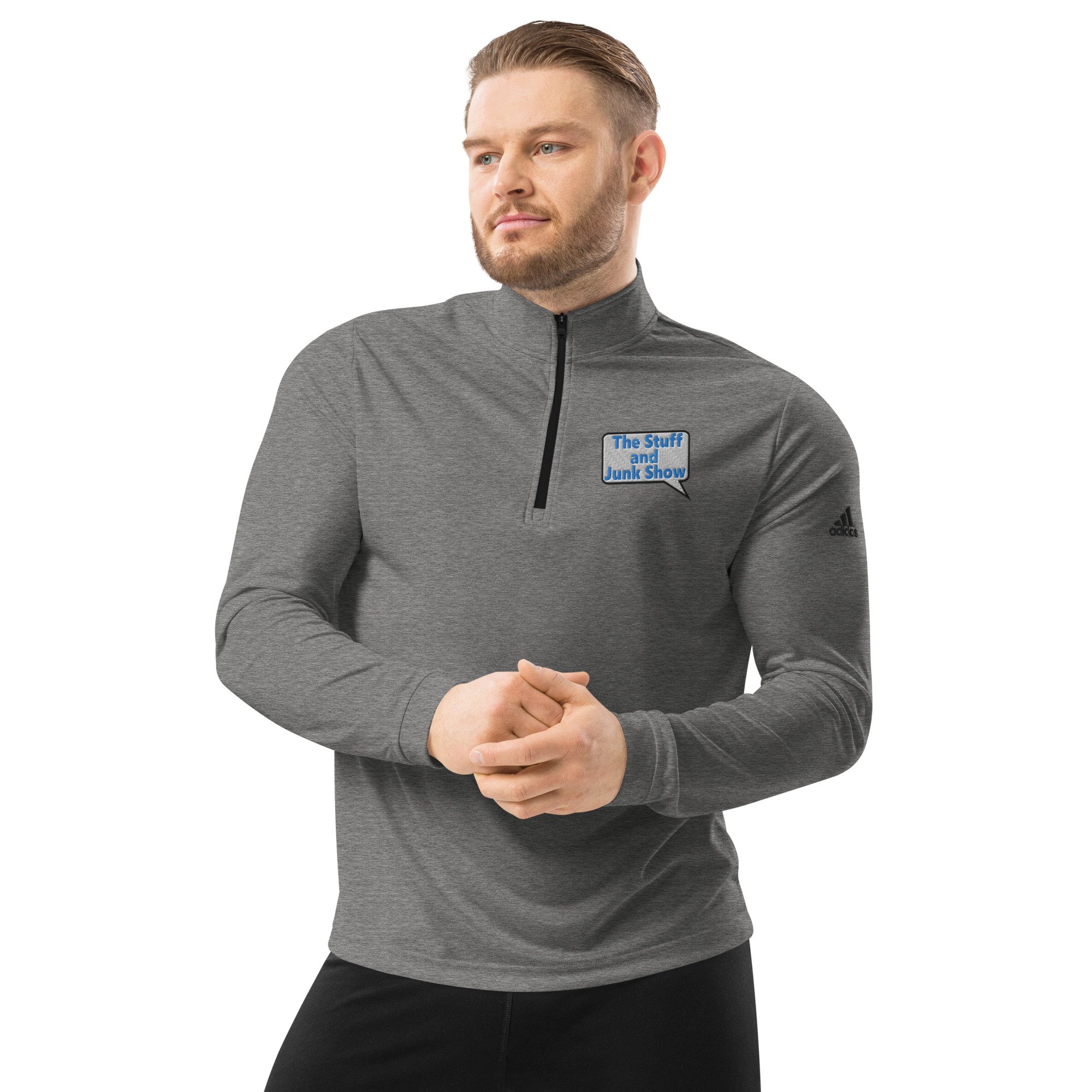 adidas-quarter-zip-pullover-black-heather-front-63f336665658f.jpg