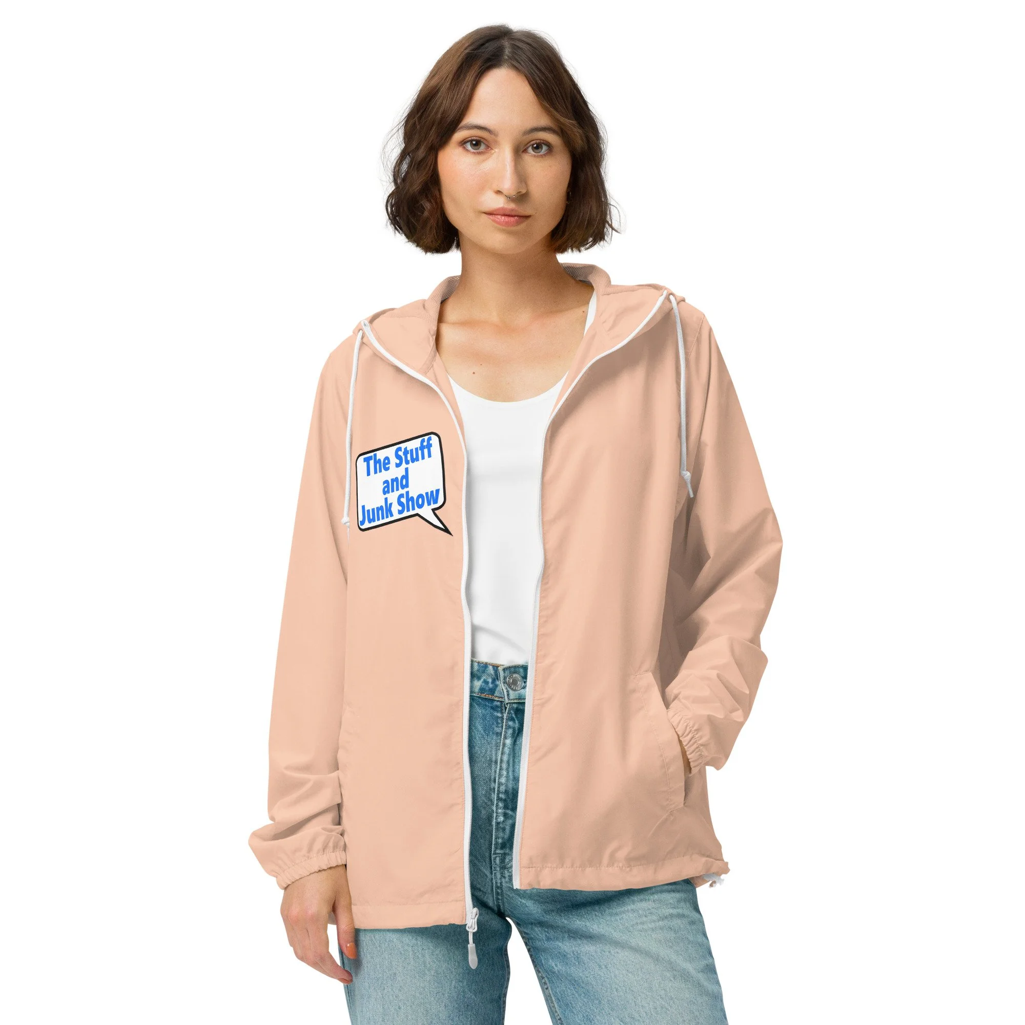 unisex-lightweight-zip-up-windbreaker-blush-white-zipper-front-63f33c866bc4d.jpg