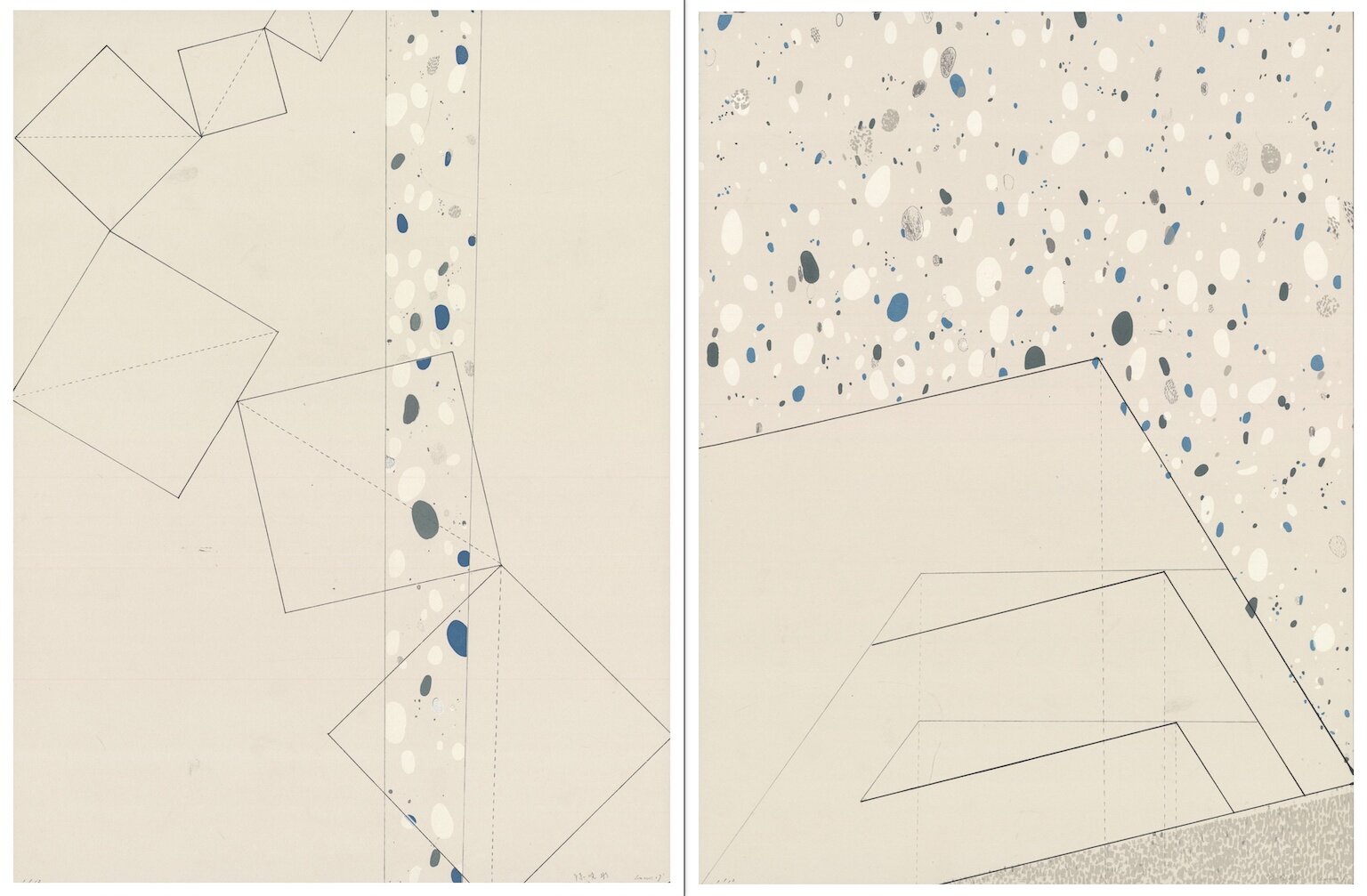 'Snowy night I &amp; II' by Xiaotong Chen