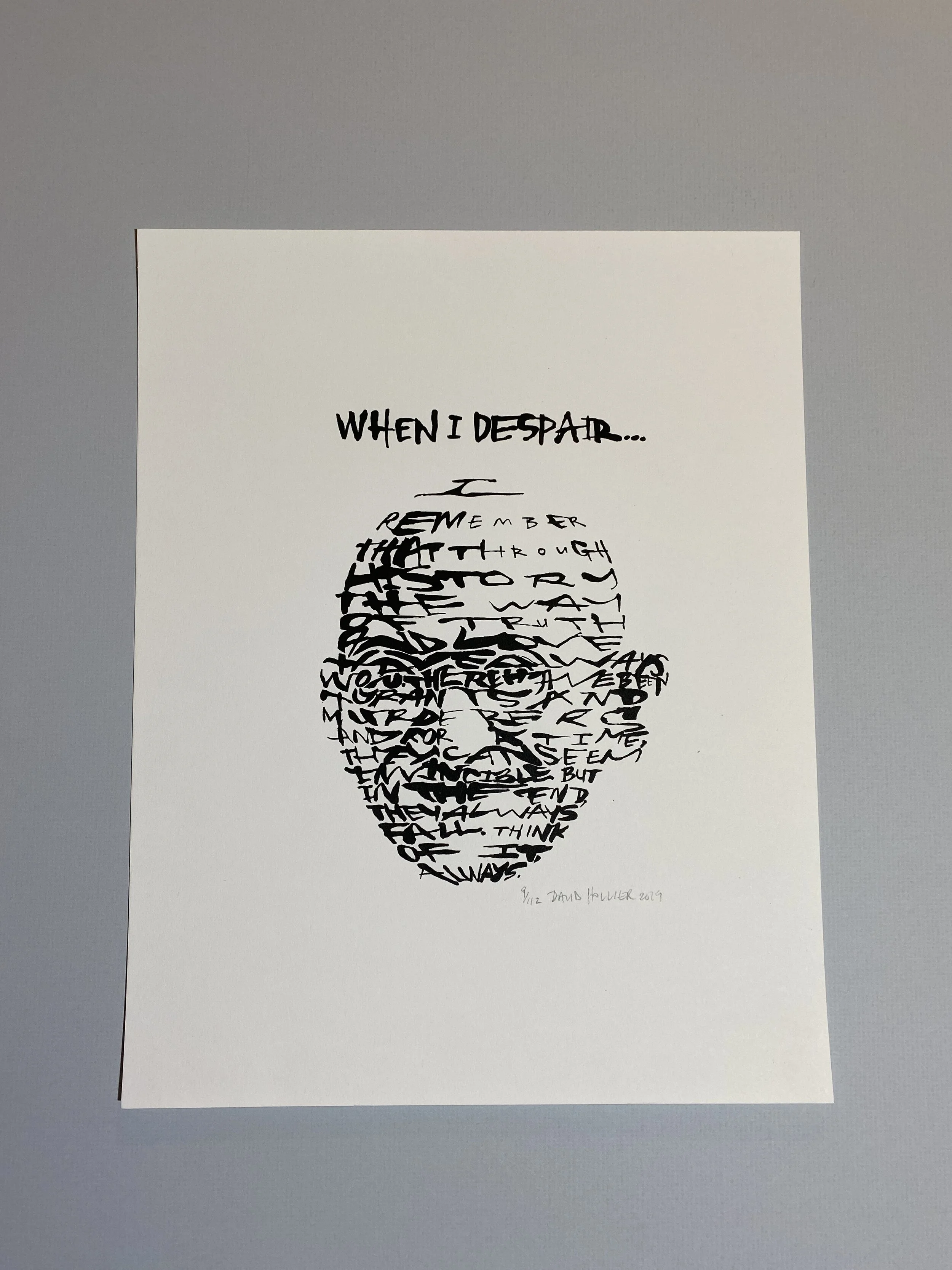 "When I Despair..." Gandhi