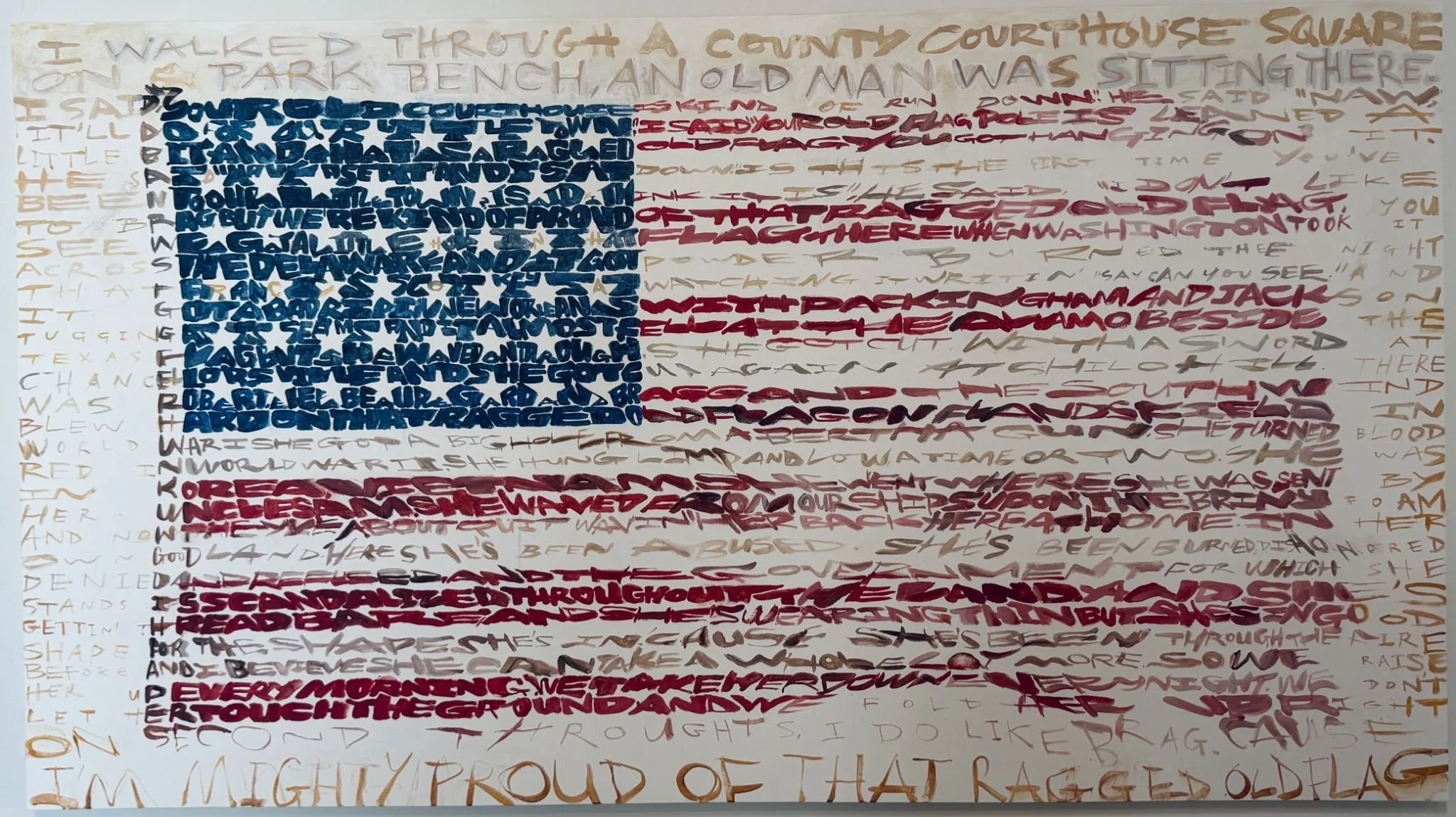 RAGGED OIL FLAG by Johnny Cash - David Hollier