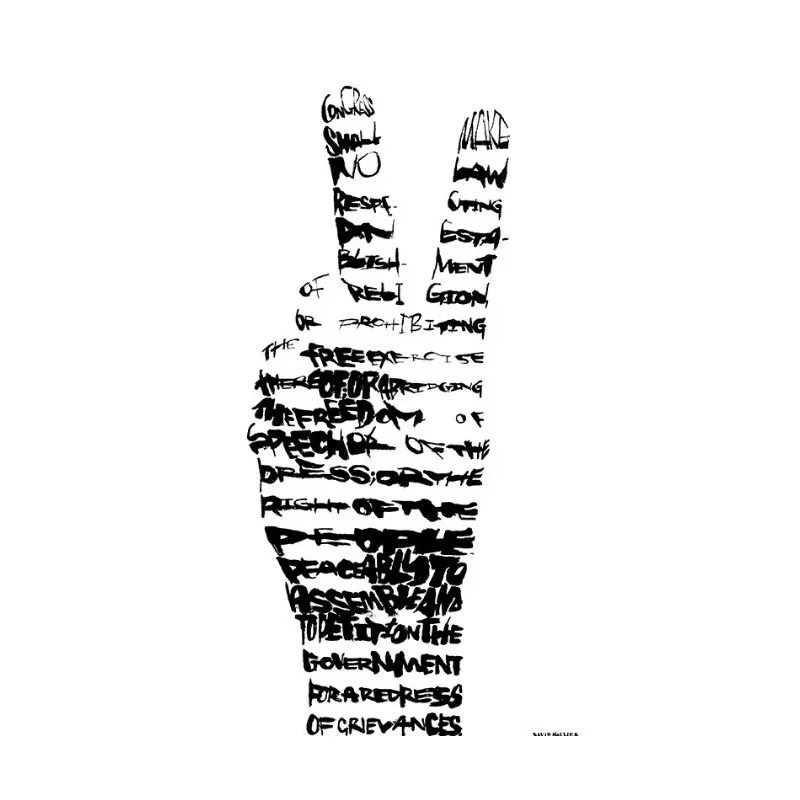 First Amendment (peace sign)