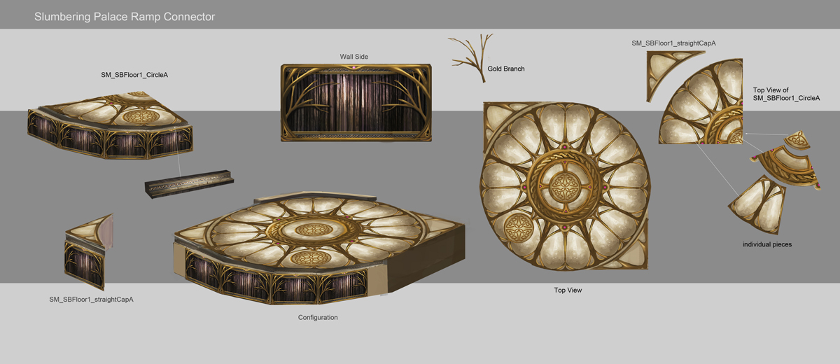 Sorcery / Slumbering Palace floor pieces