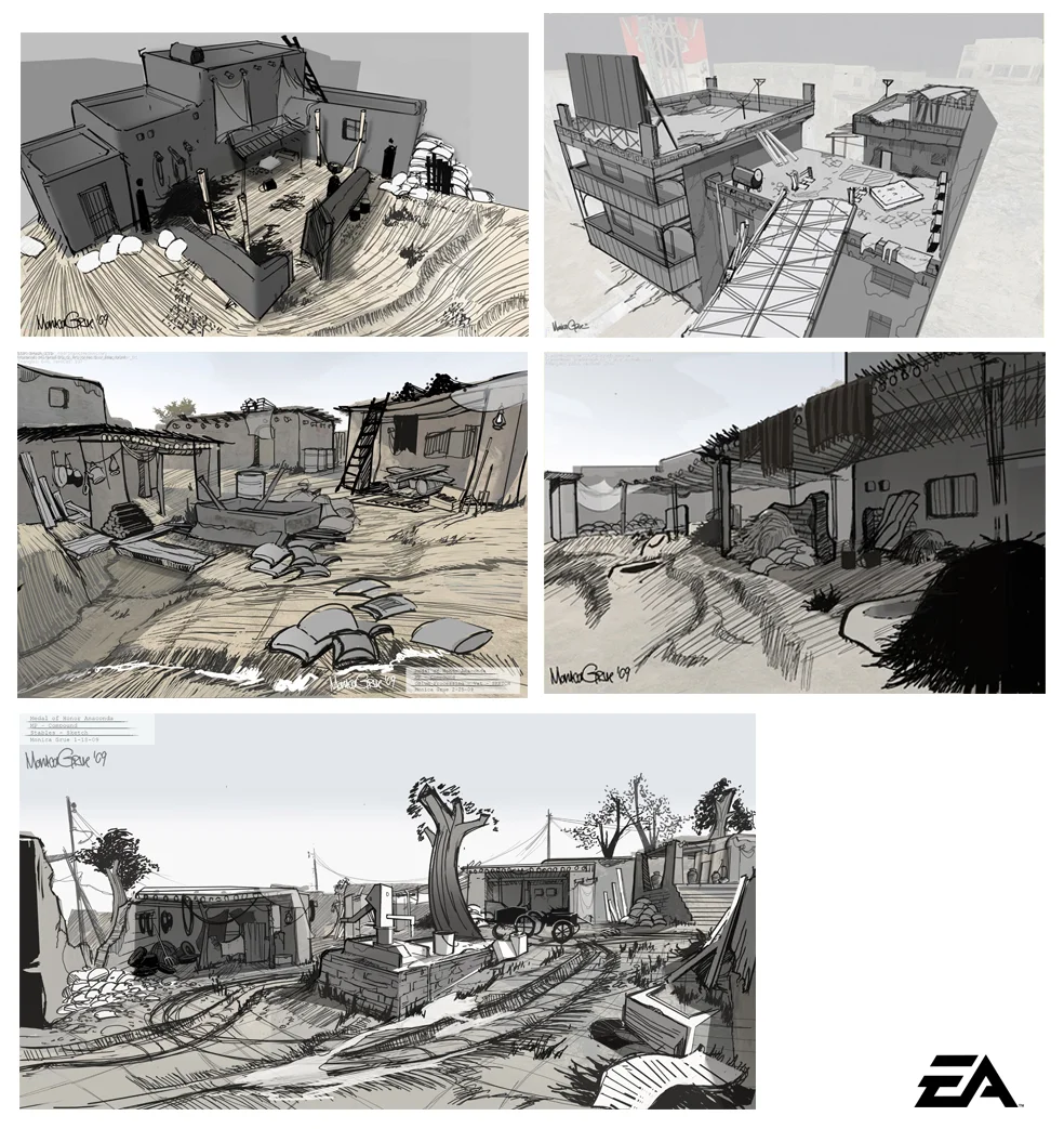 Medal of Honor - Layout sketches