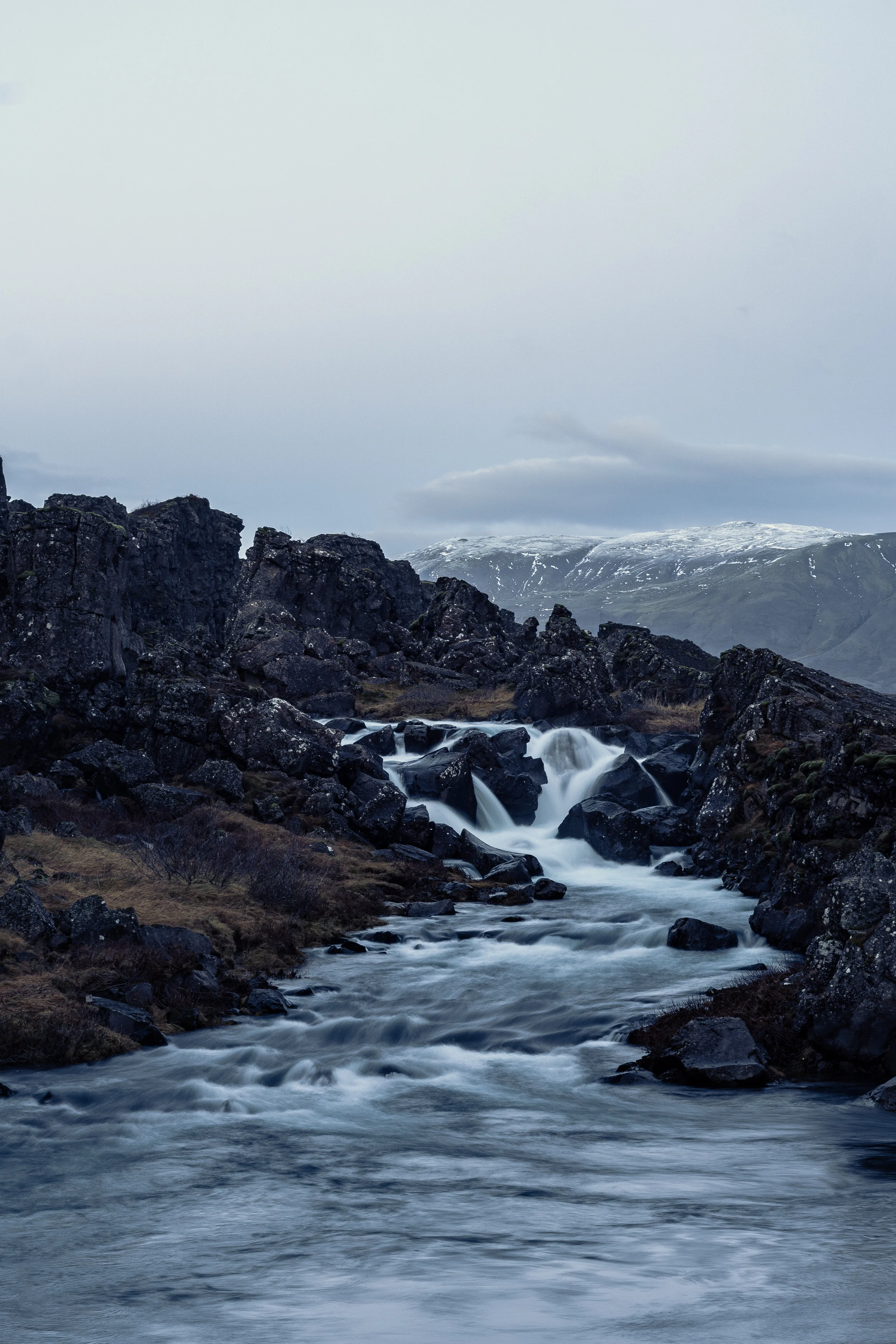Þingvellir Öxarárfoss Waterfall