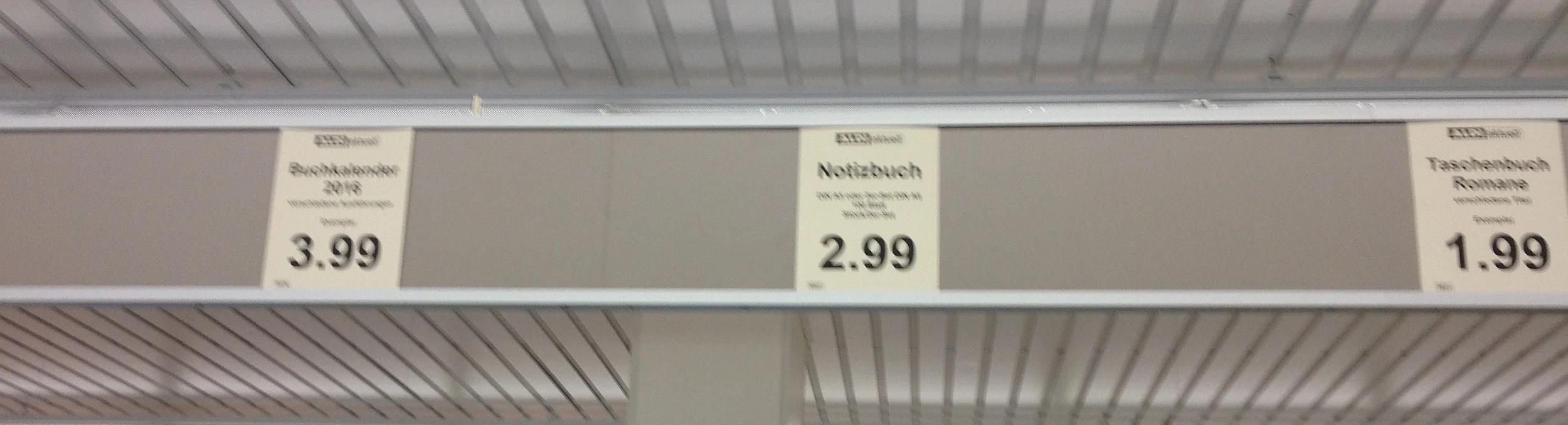 Traurige Preispolitik