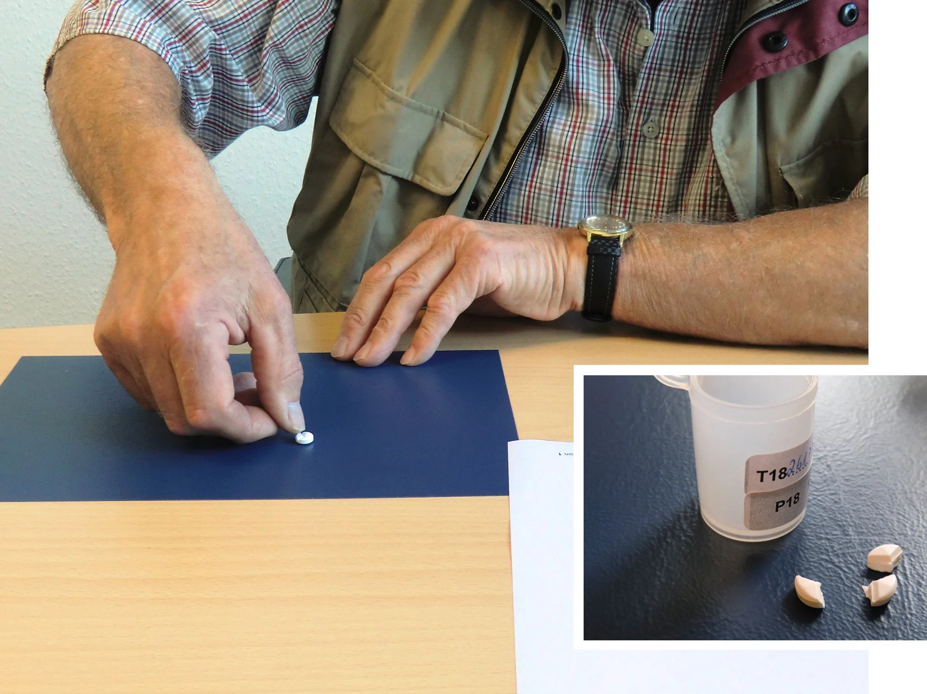 Teilbarkeitstest von Tabletten