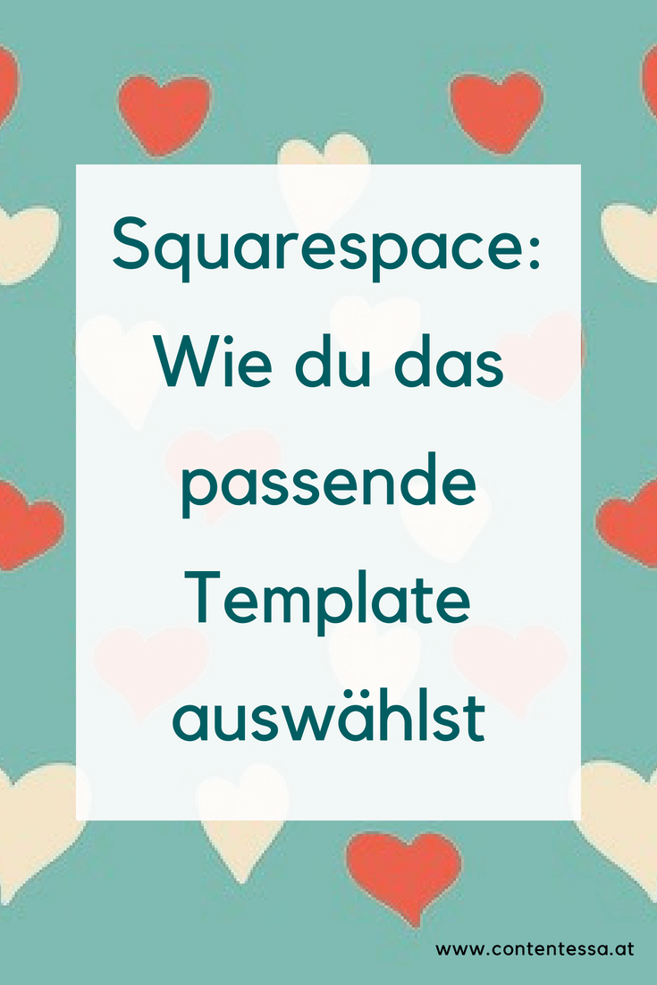 Anleitung zum Auswählen des Templates