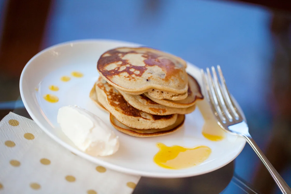 Spiced Fruit Scotch Pancakes with Orange & Apricot Syrup — Primal Plate