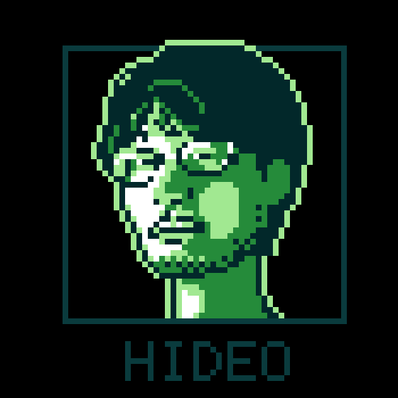 Hideo Kojima Portrait (Octobit, Animated).gif